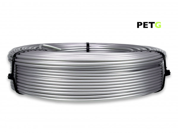 PETG Filament - 2,85 mm - Alu-Silber - Refill 800 g