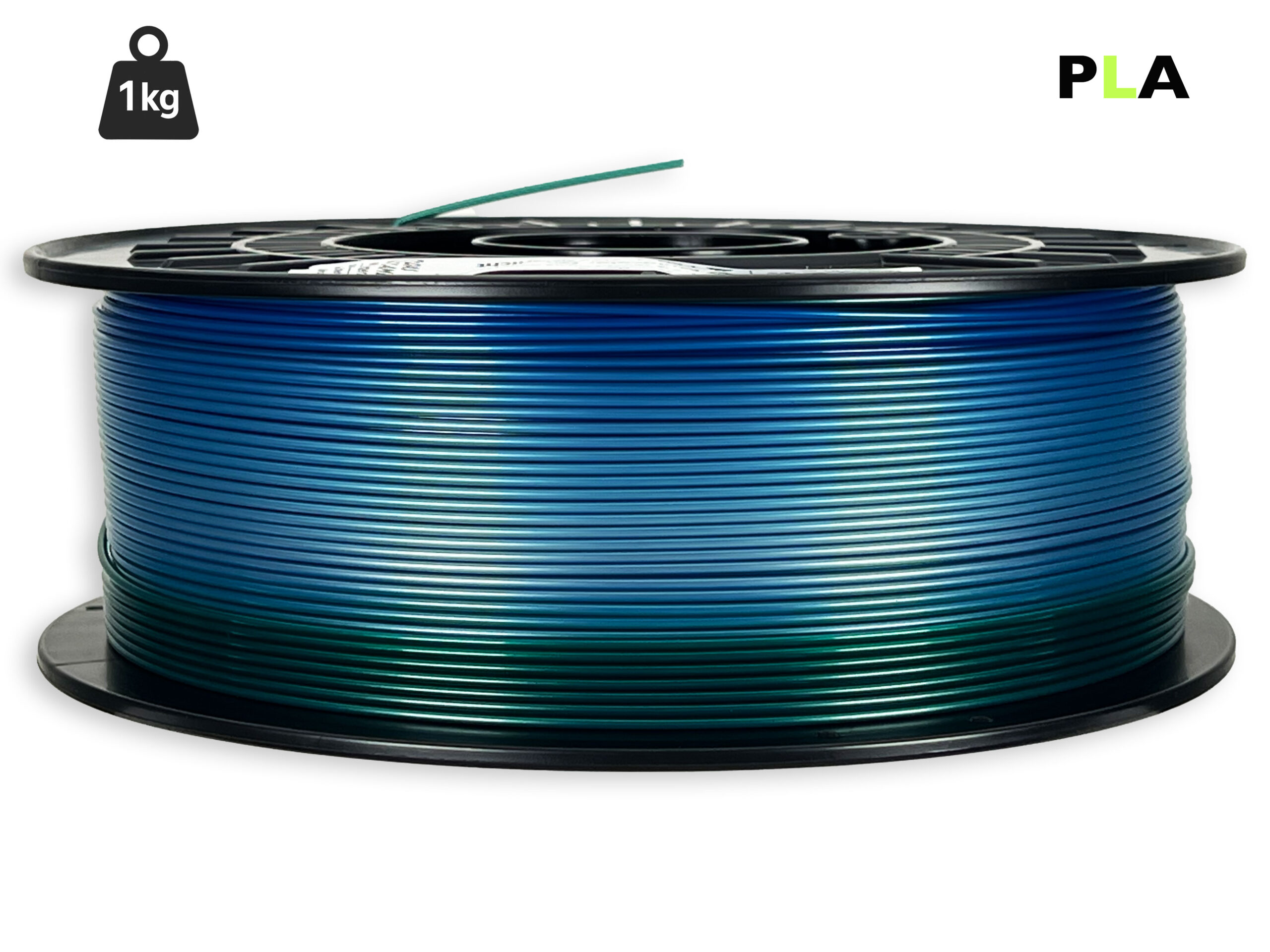 PLA Filament - 1,75 mm - Multicolor Polarlicht - 1 kg – Bild 1