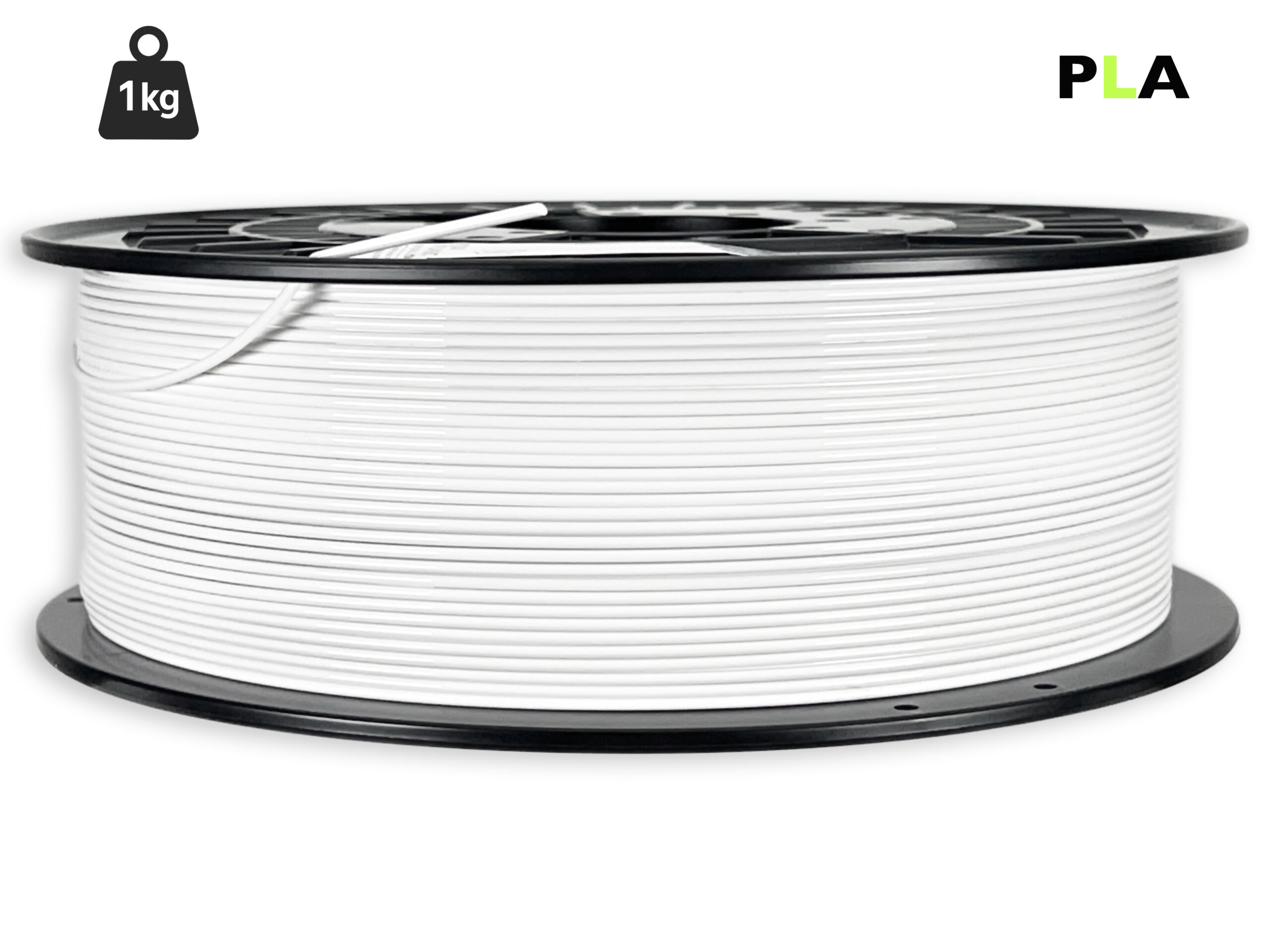 PLA Filament - 1,75 mm - Weiß - 1 kg – Bild 1