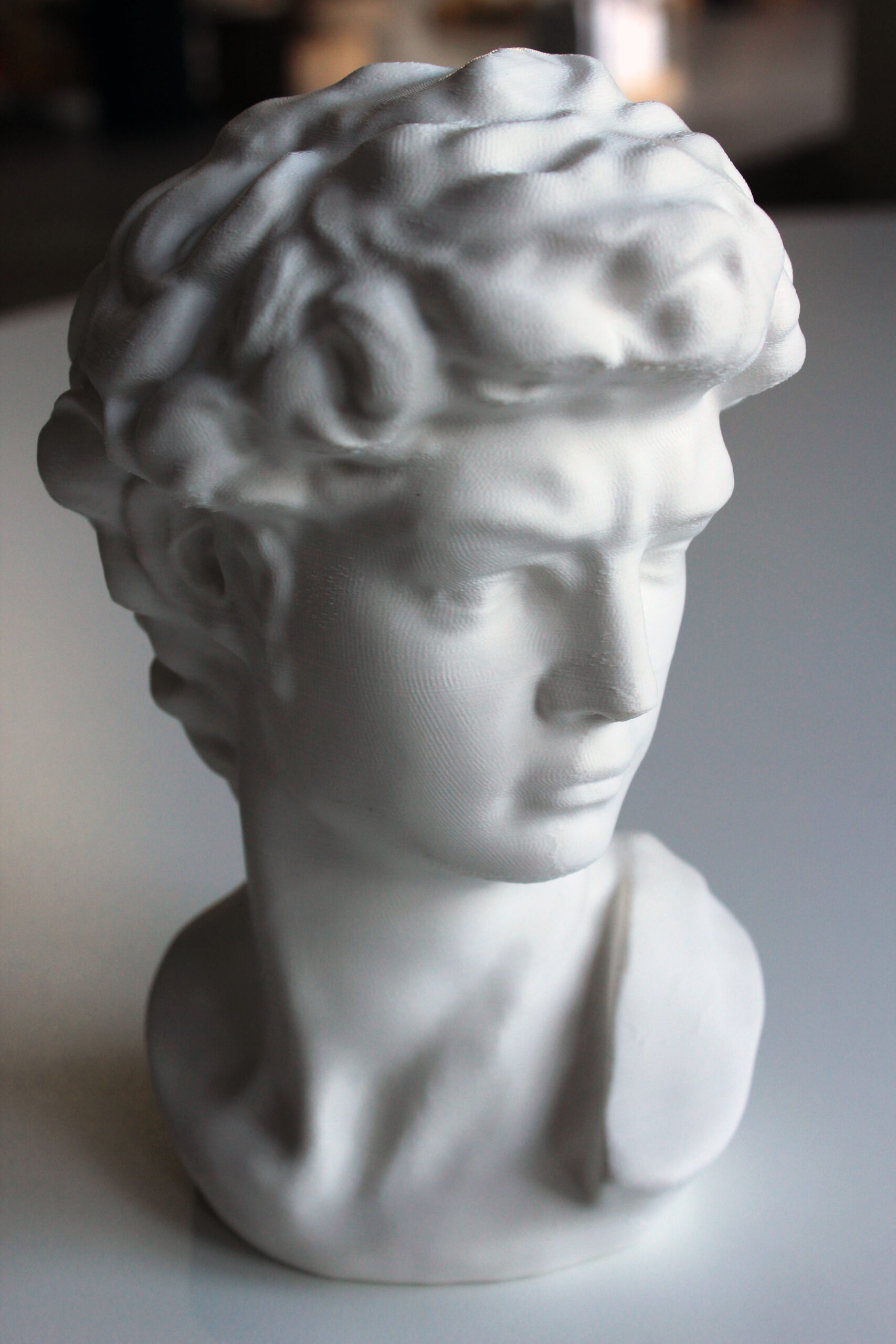PLA Filament 50 g Sample - 1,75 mm - Tonweiß matt – Bild 2