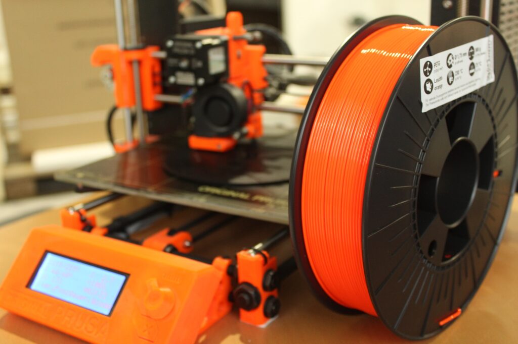 PETG Filament 50 g Sample - 1,75 mm - Leuchtorange