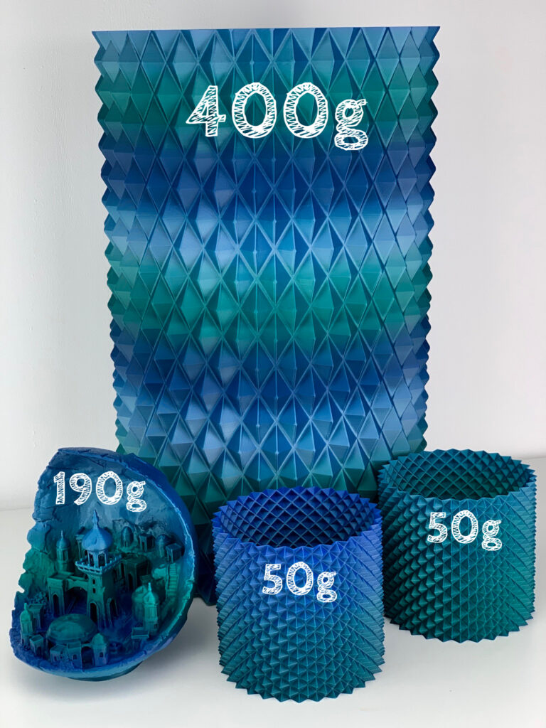 PLA Filament 50 g Sample - 1,75 mm - Multicolor Polarlicht