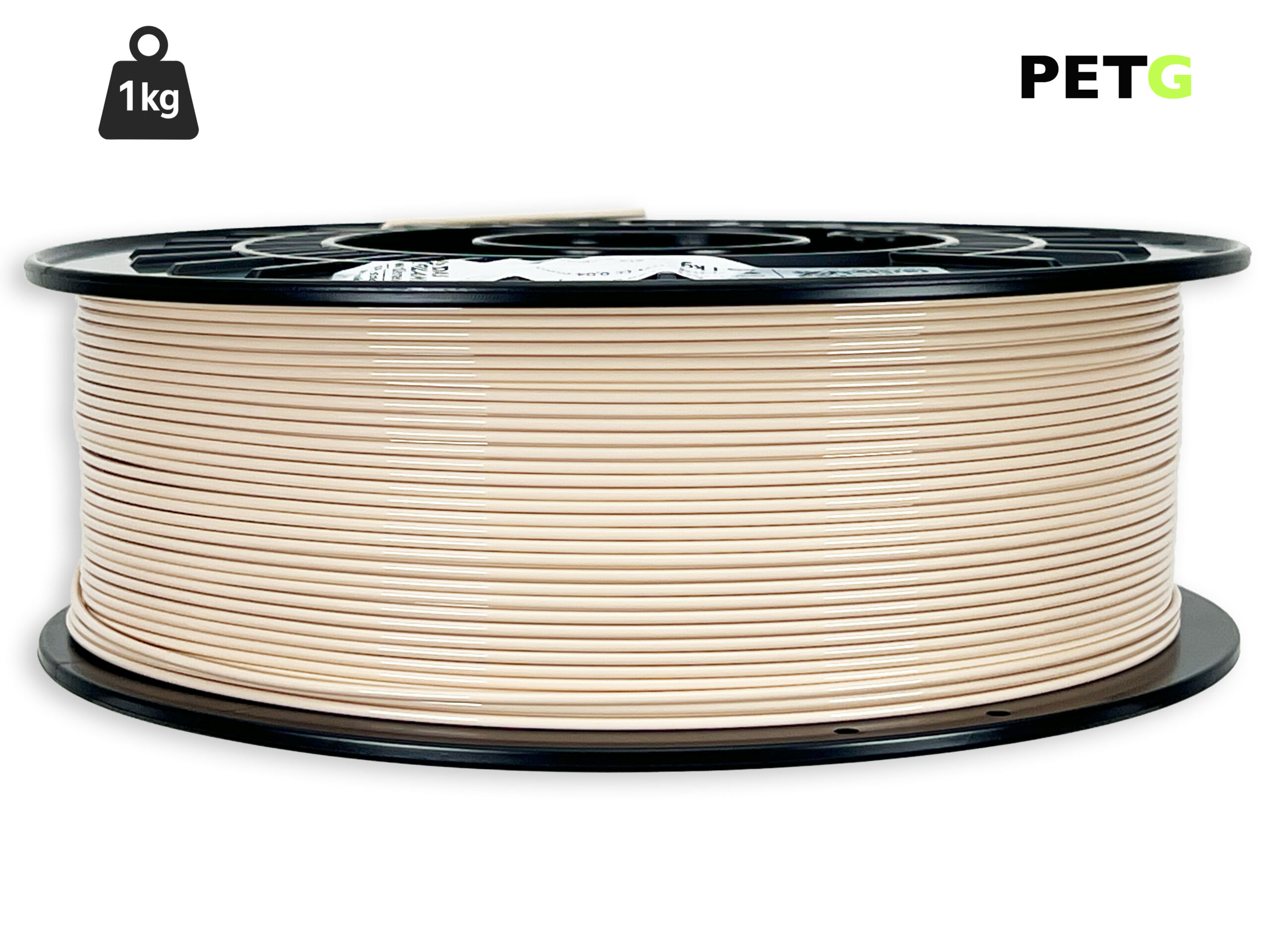 PETG Filament - 1,75 mm - Beige - 1 kg – Bild 1