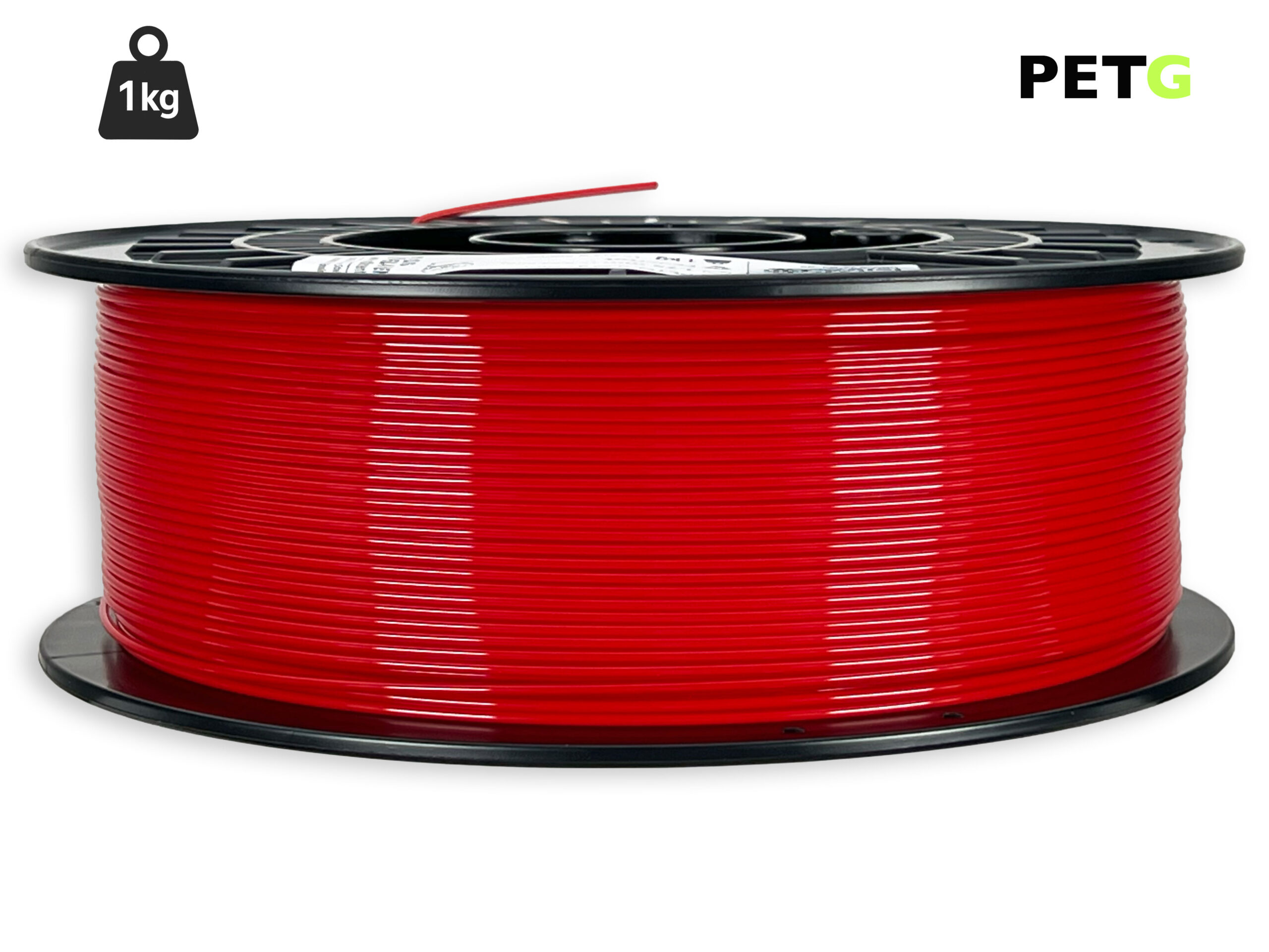 PETG Filament - 1,75 mm - Feuerrot - 1 kg – Bild 1