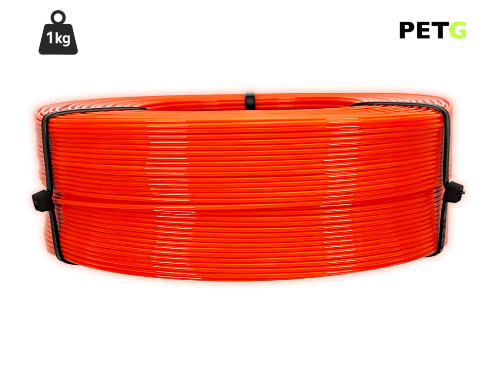 PETG Filament - 1,75 mm - Leuchtorange - 1 kg Refill