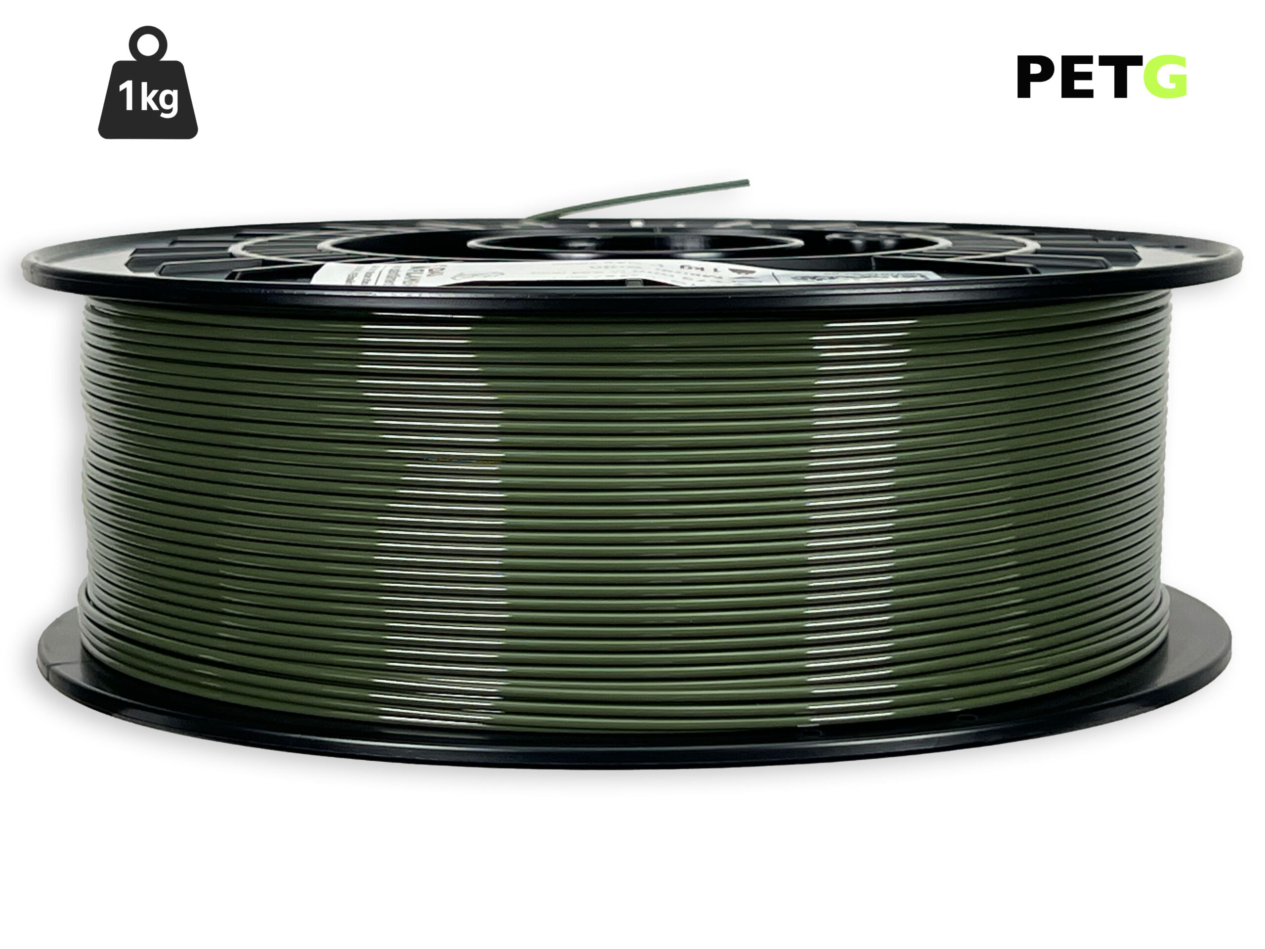 PETG Filament - 1,75 mm - Militär-Grün - 1 kg – Bild 1