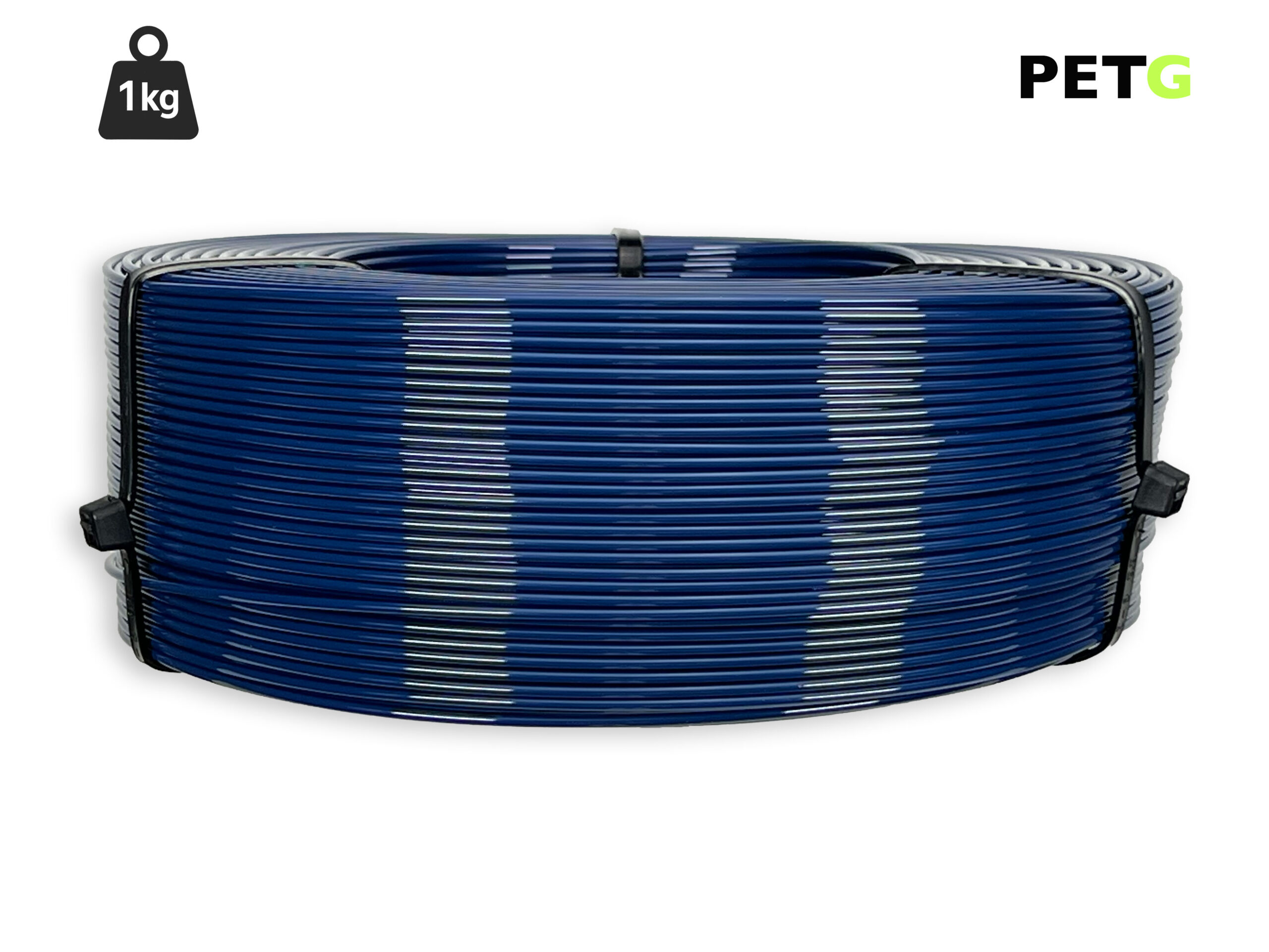 PETG Filament - 1,75 mm - Saphirblau - 1 kg Refill – Bild 1
