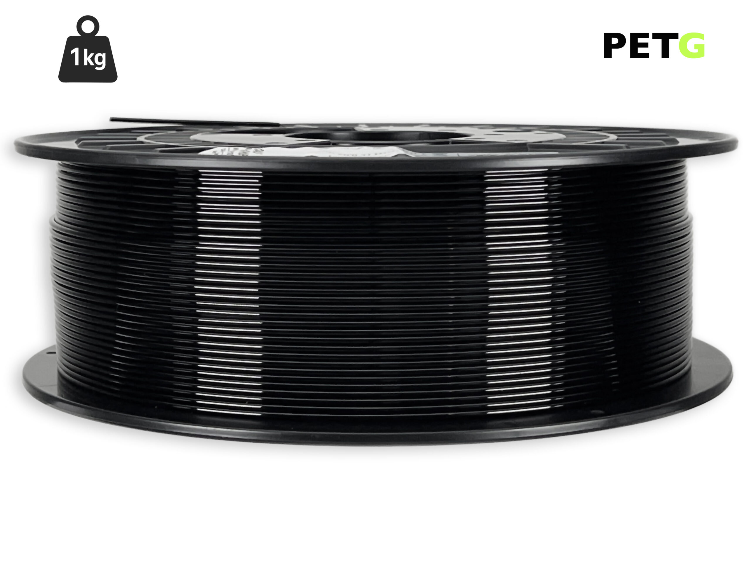 PETG Filament - 1,75 mm - Schwarz - 1 kg – Bild 1