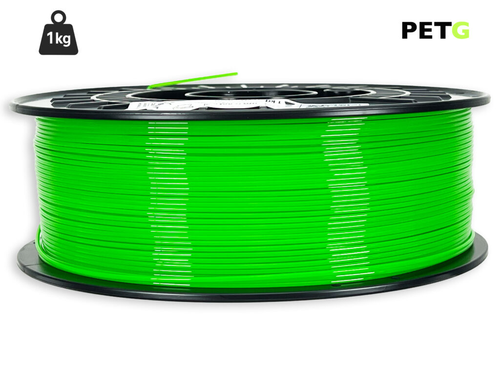 PETG Filament - 1,75 mm - Transluzent Neongrün - 1 kg
