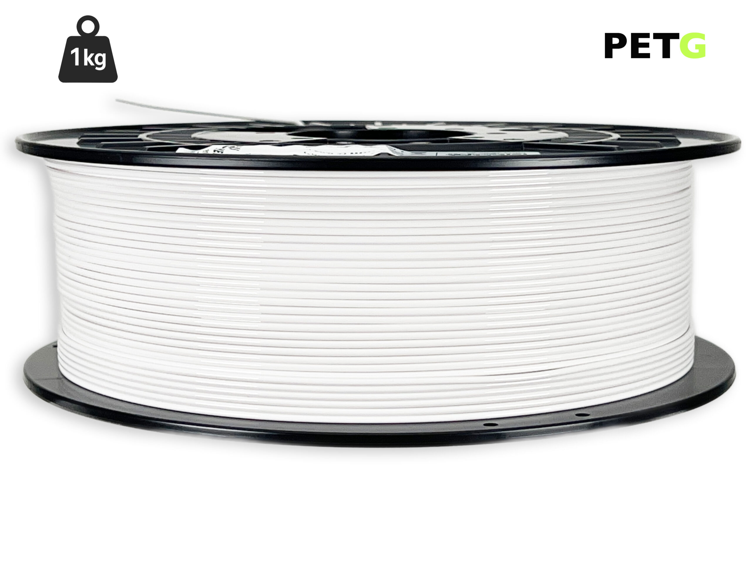 PETG Filament - 1,75 mm - Weiß - 1 kg – Bild 1