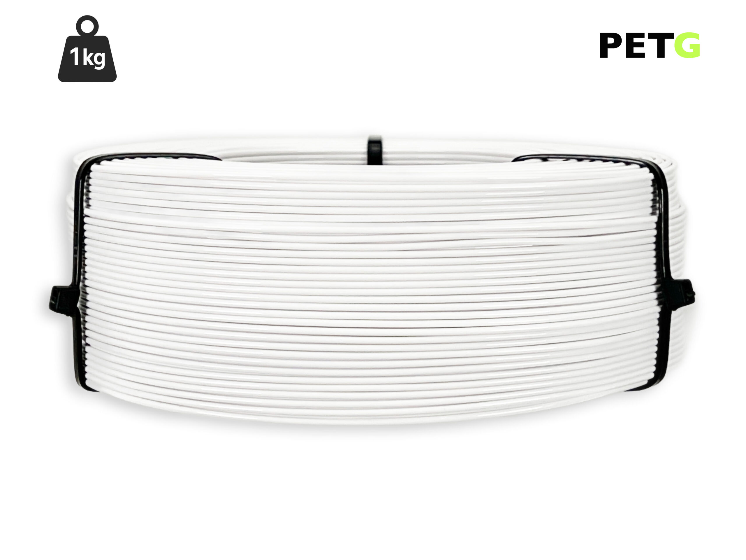PETG Filament - 1,75 mm - Weiß - 1 kg Refill – Bild 1