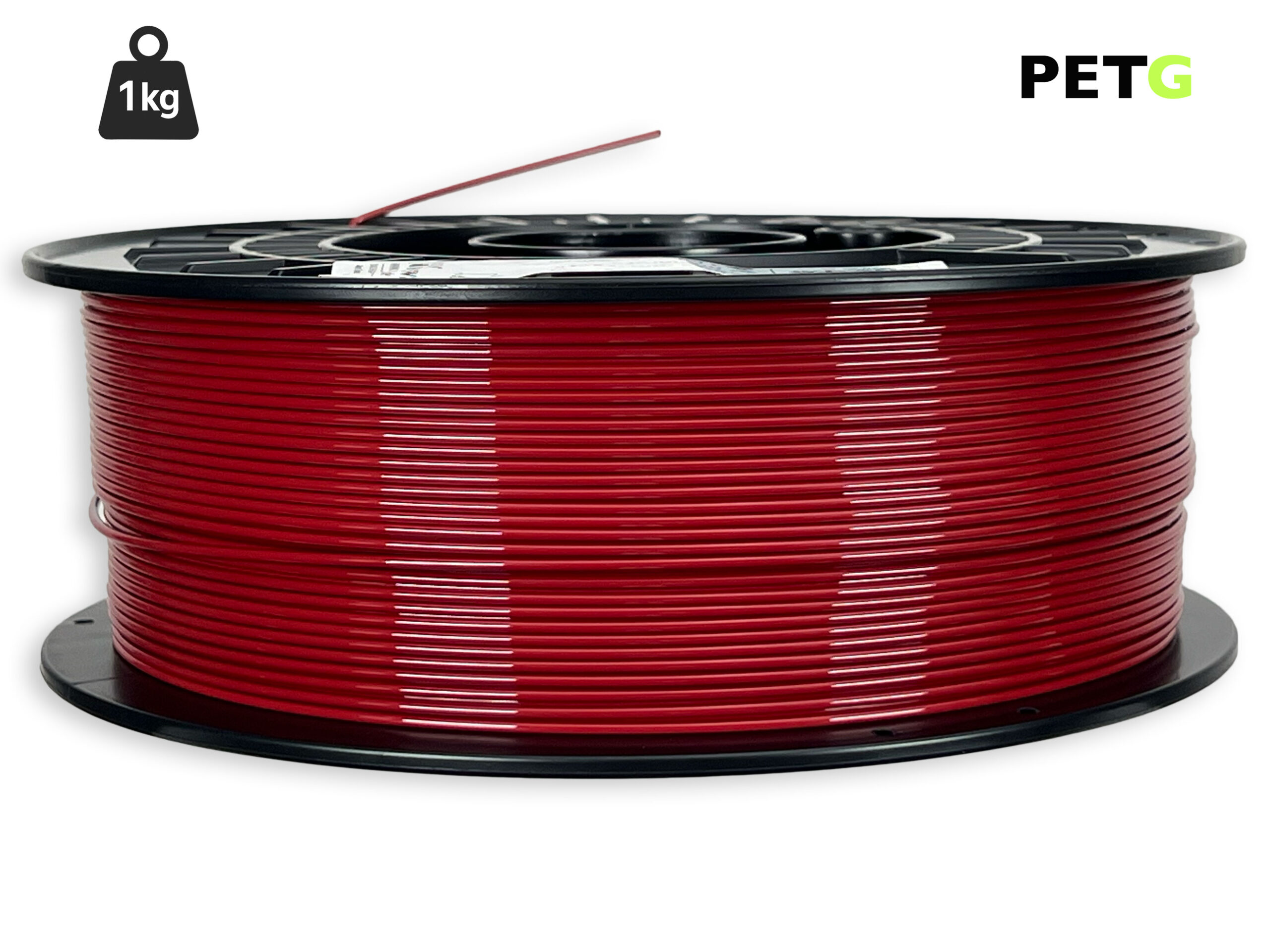 PETG Filament - 1,75 mm - Rubinrot - 1 kg – Bild 1