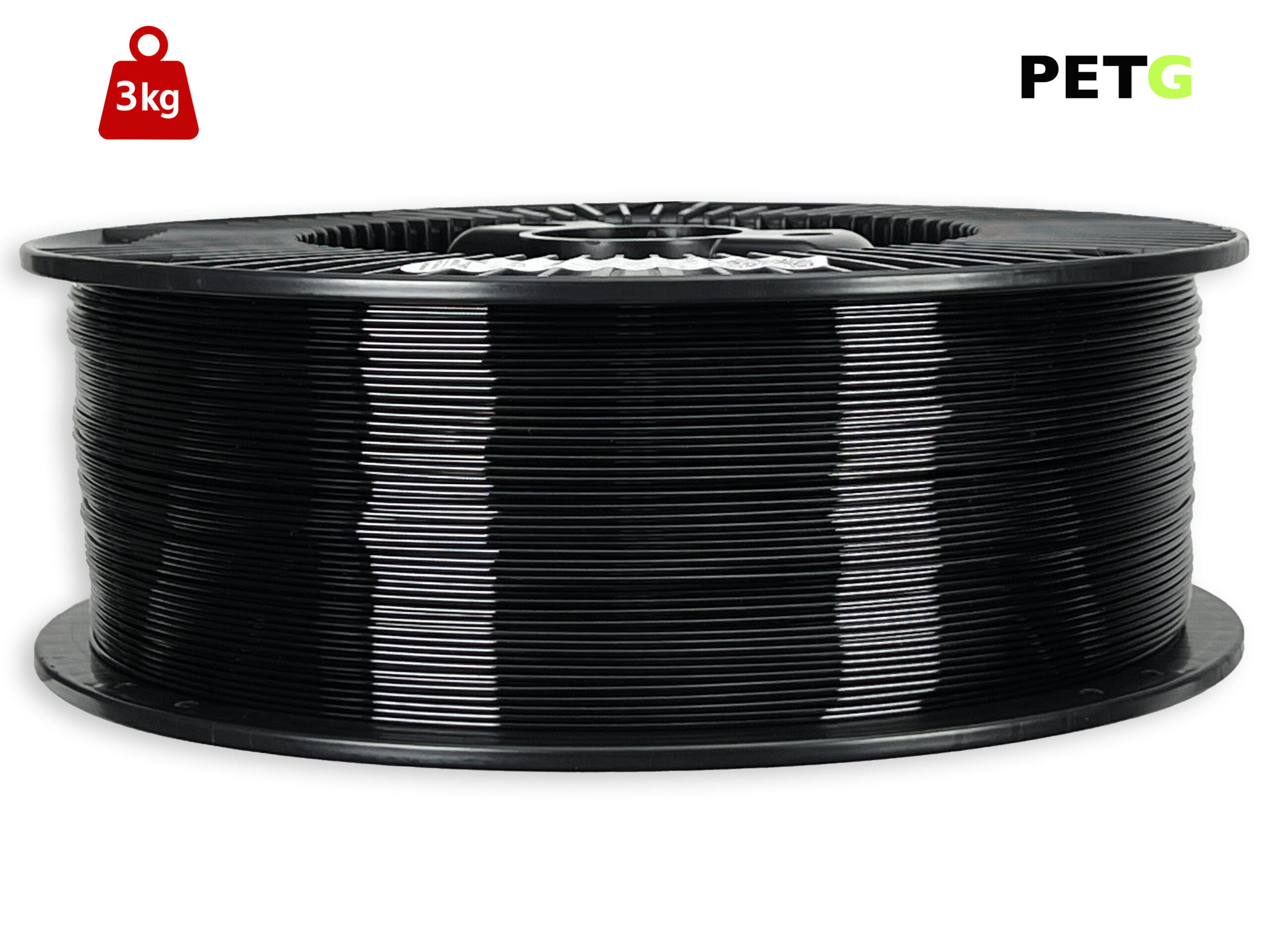 PETG Filament - 1,75 mm - Schwarz - 3 kg – Bild 1