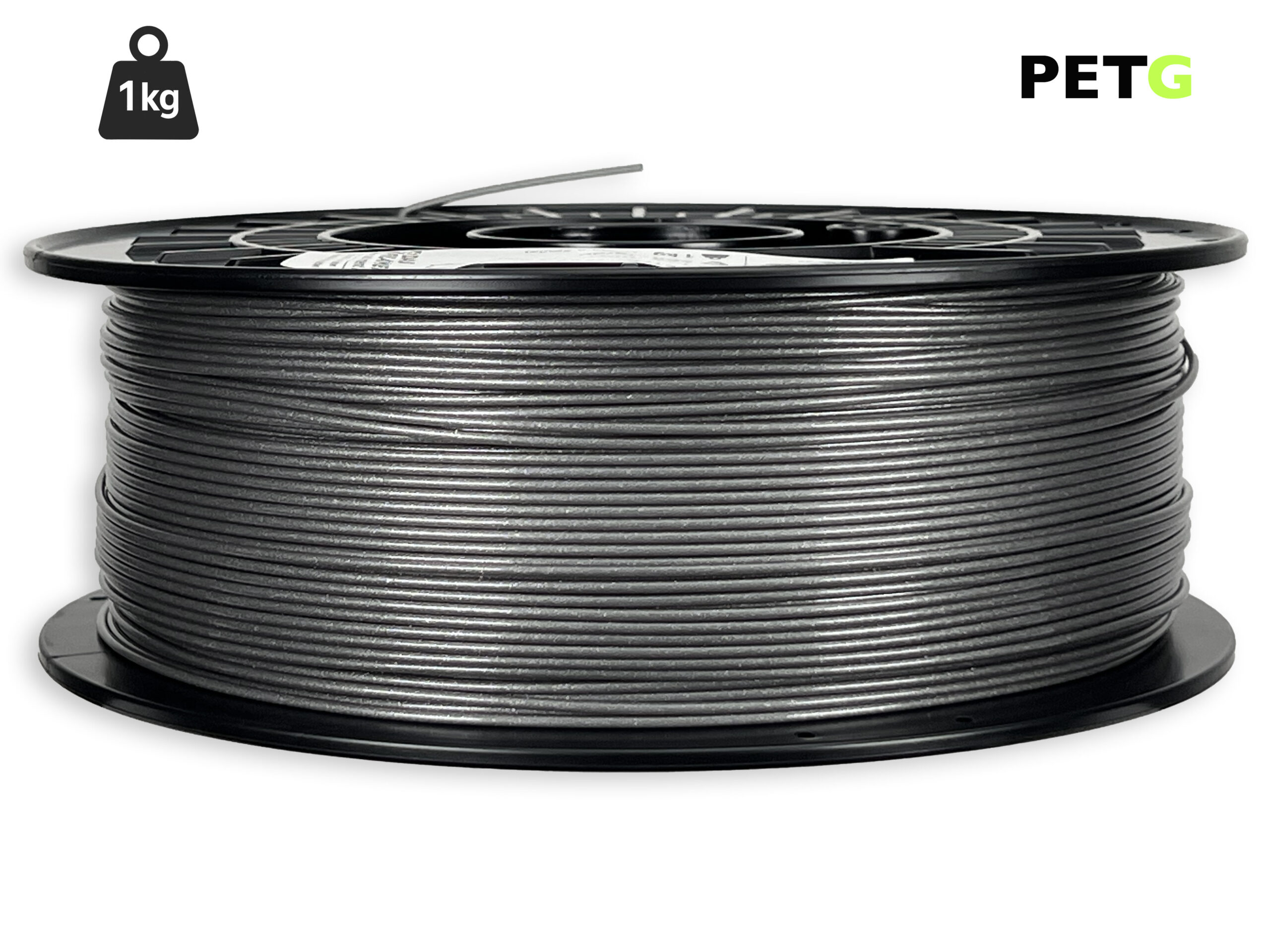 PETG Filament - 1,75 mm - Sturmgrau - 1 kg – Bild 1