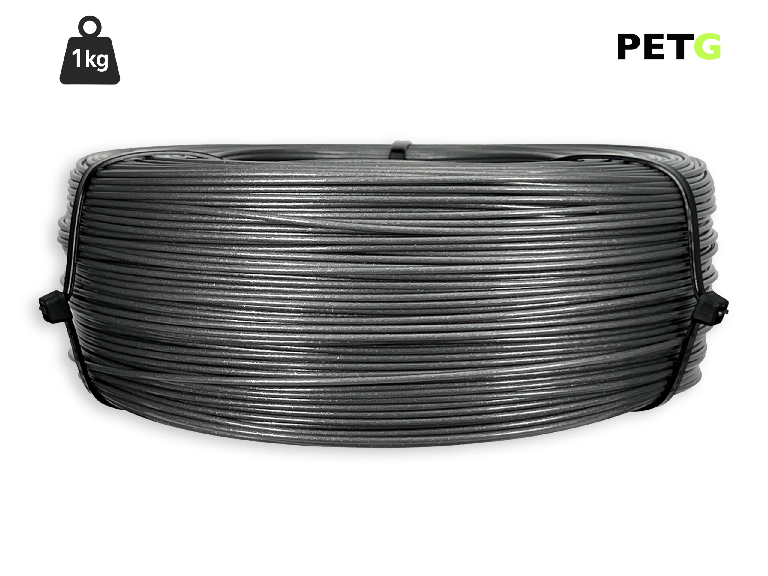 PETG Filament - 1,75 mm - Sturmgrau - 1 Kg Refill – Bild 1