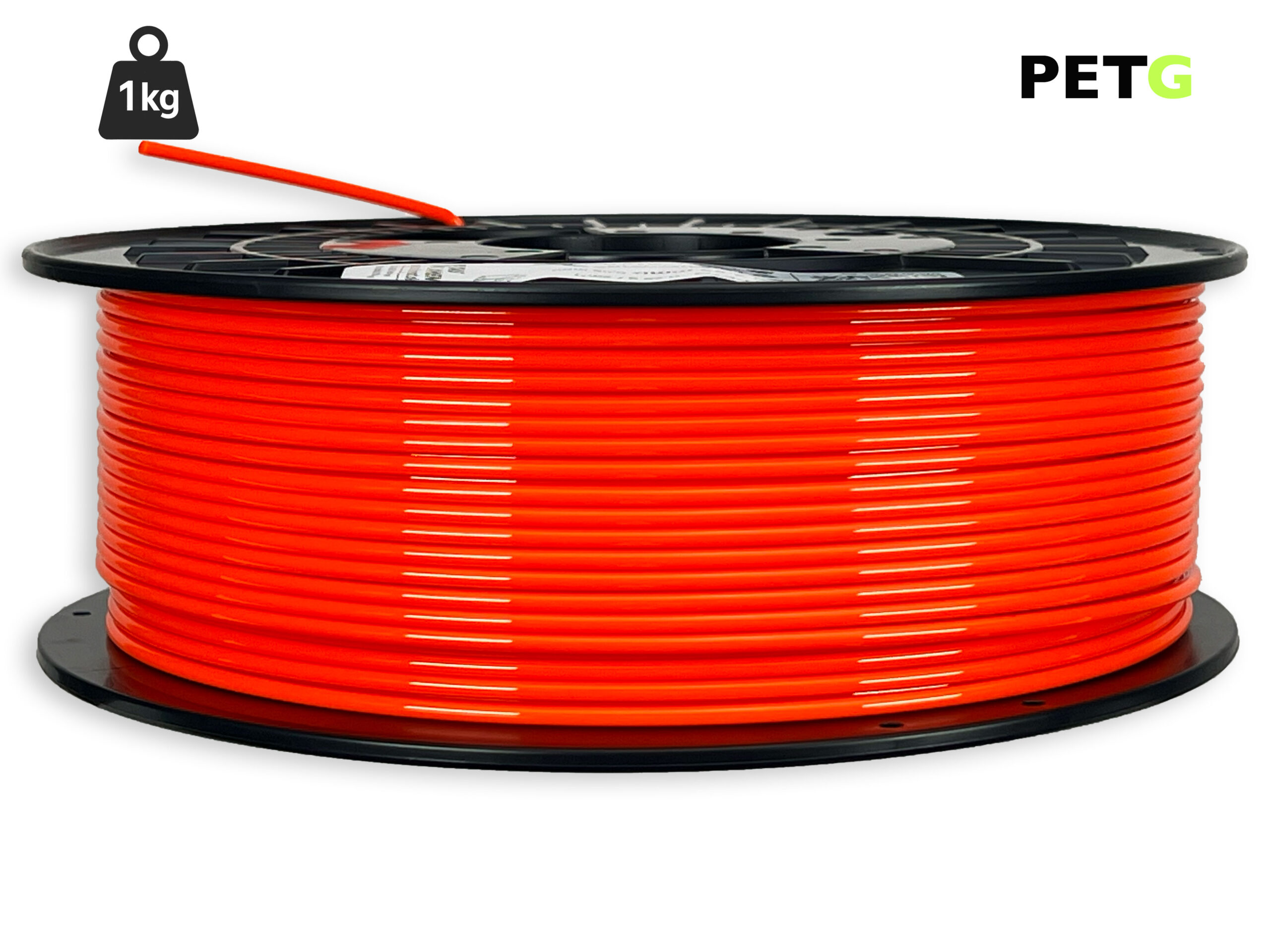 PETG Filament - 2,85 mm - Leuchtorange - 1 kg – Bild 1