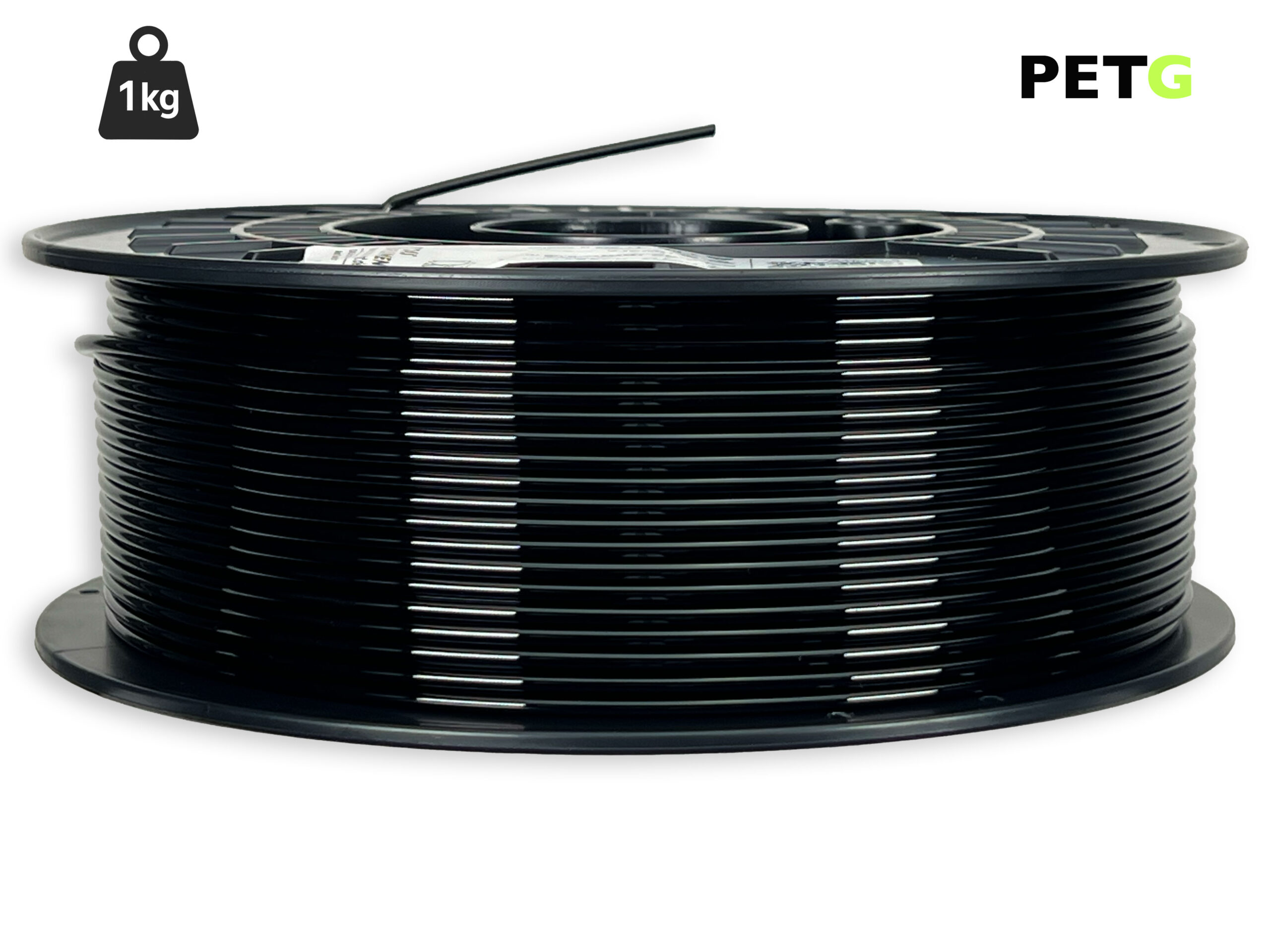 PETG Filament - 2,85 mm - Schwarz - 1 kg – Bild 1