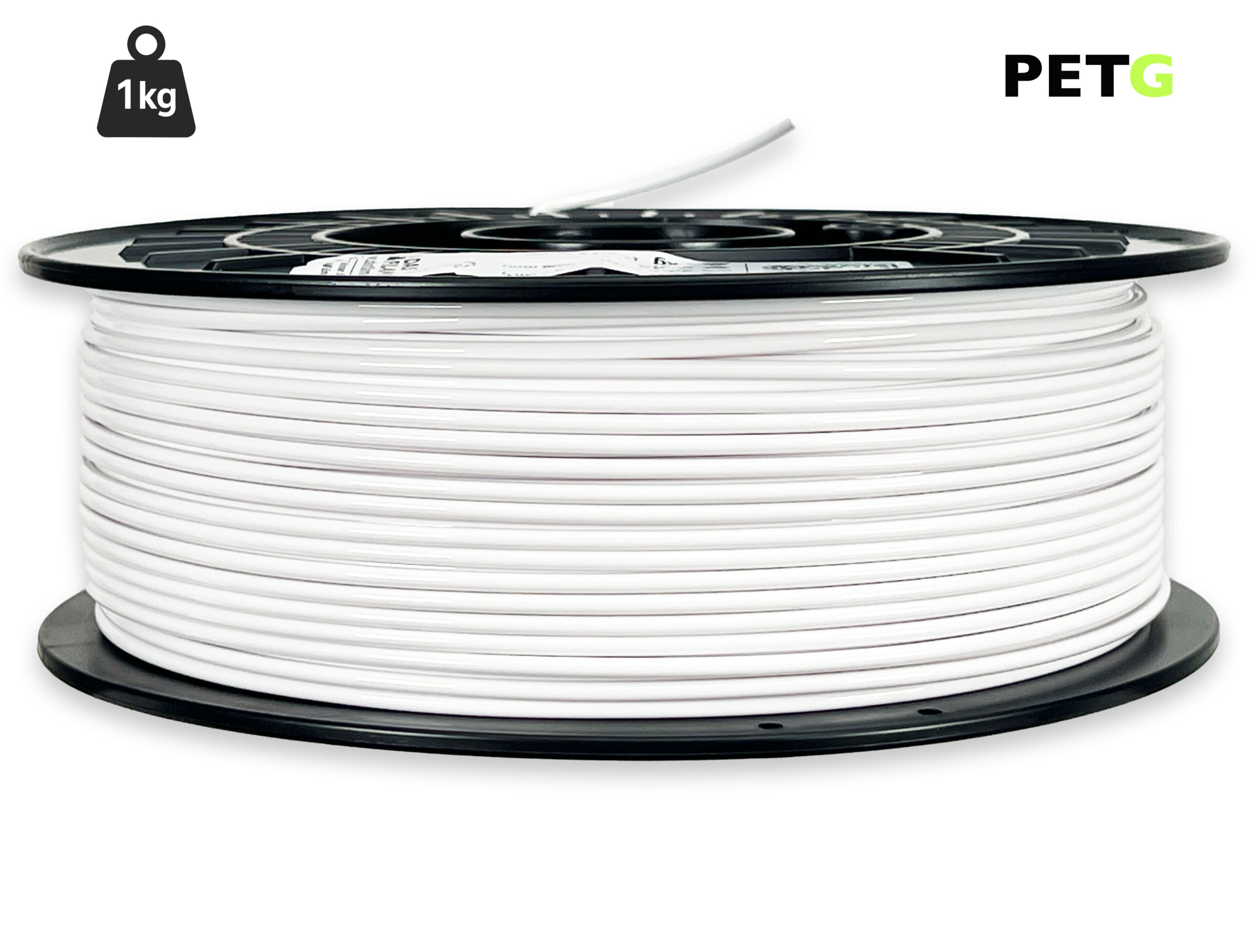 PETG Filament - 2,85 mm - Weiß - 1 kg – Bild 1