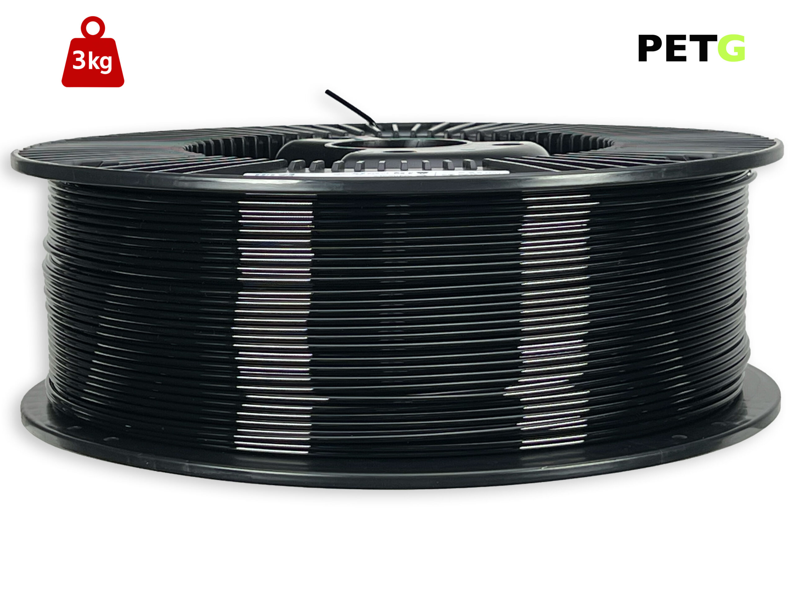 PETG Filament - 2,85 mm - Schwarz - 3 kg – Bild 1