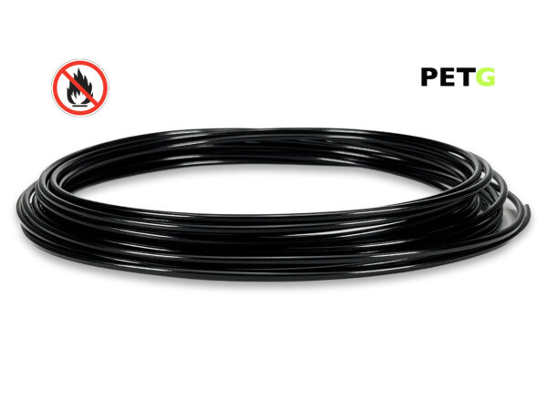PETG Filament 50 g Sample - 2,85 mm - Flammschutz Schwarz