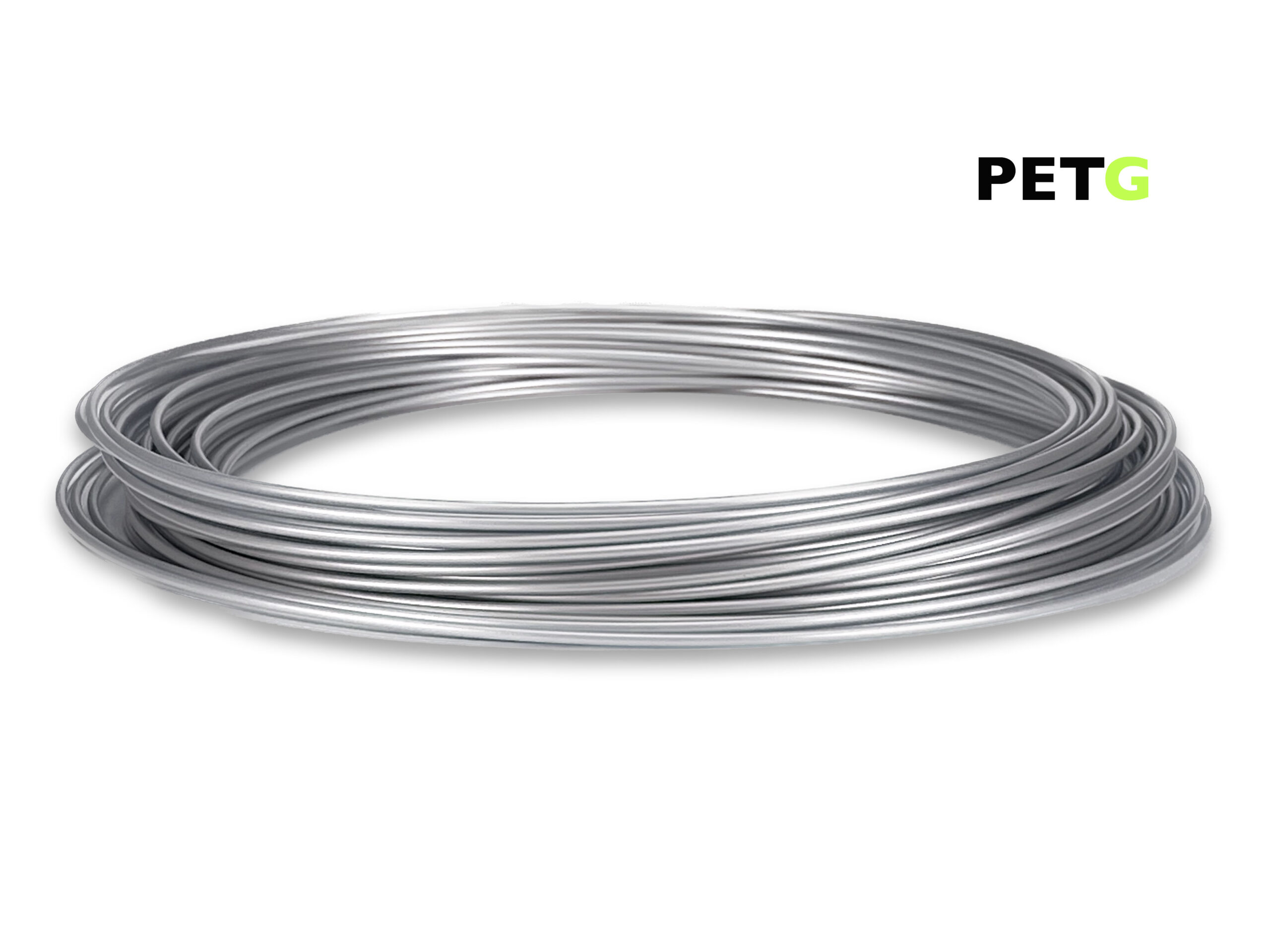 PETG Filament 50 g Sample - 1,75 mm - Alu-Silber – Bild 1