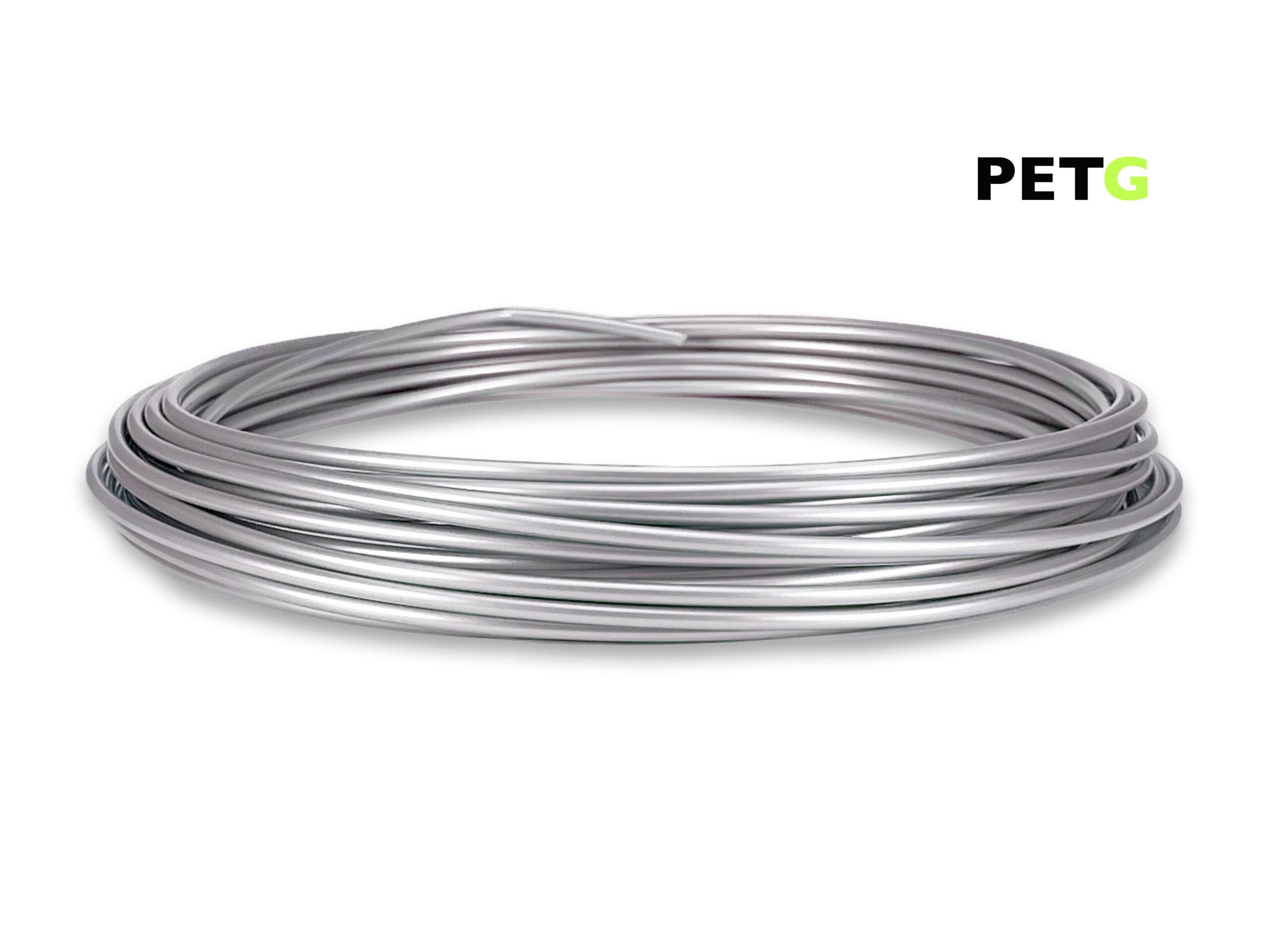 PETG Filament 50 g Sample - 2,85 mm - Alu-Silber – Bild 1