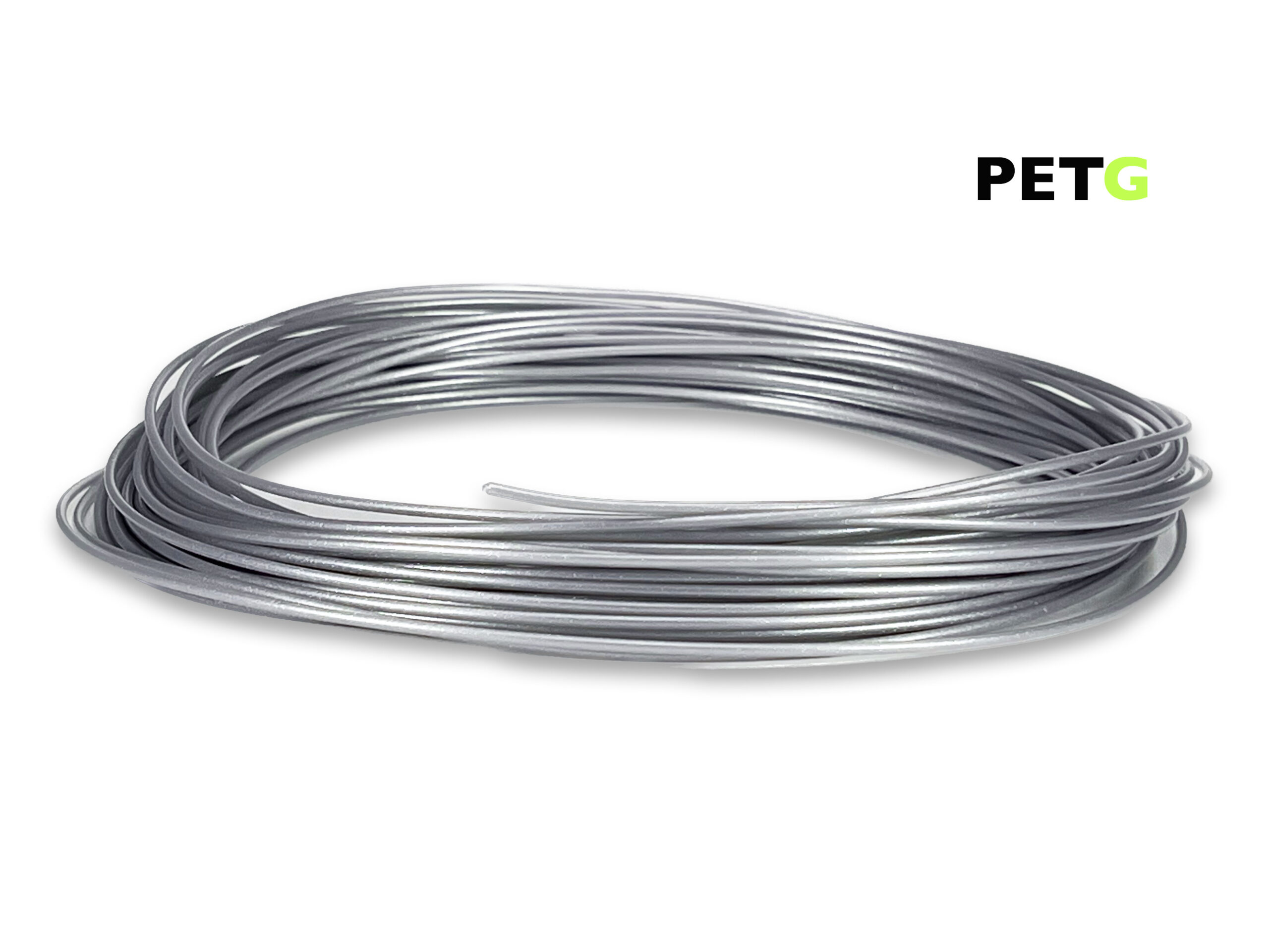 PETG Filament 50 g Sample - 1,75 mm - Silber – Bild 1
