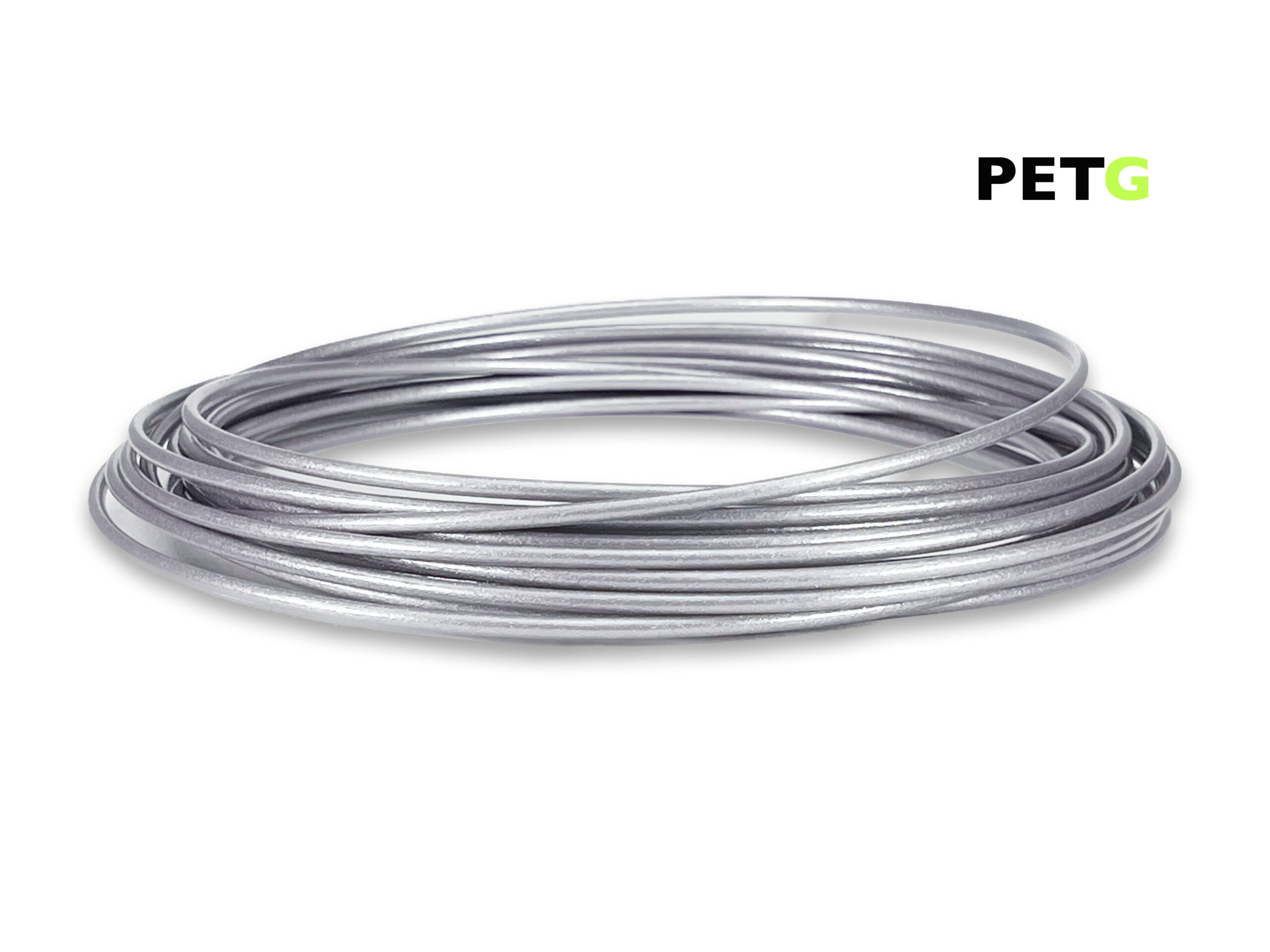PETG Filament 50 g Sample - 2,85 mm - Silber – Bild 1