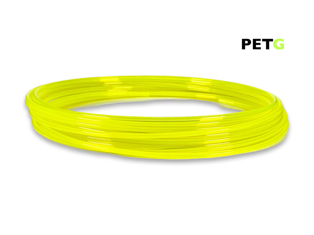 PETG Filament 50 g Sample - 2,85 mm - Transluzent Neongelb