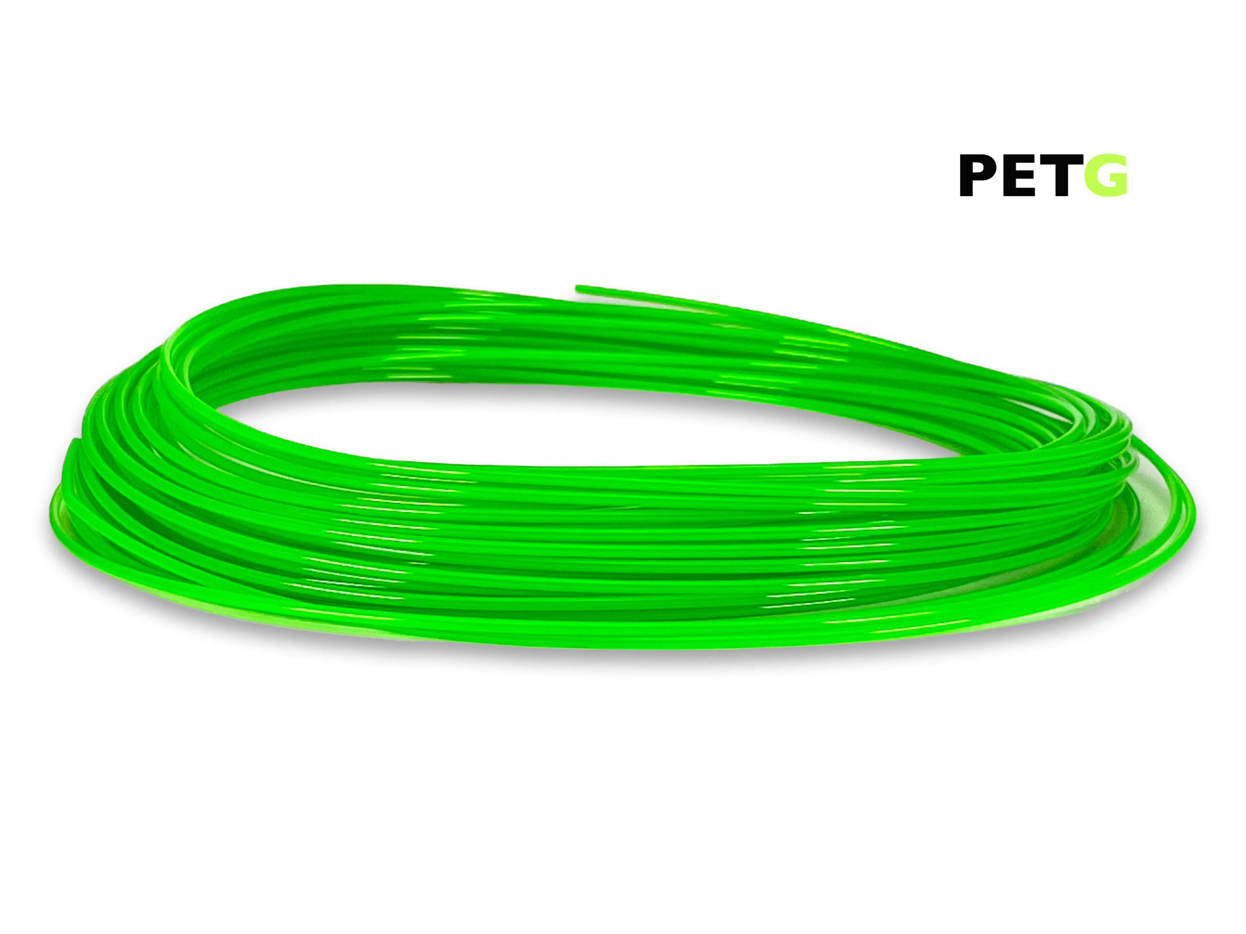 PETG Filament 50 g Sample - 1,75 mm - Transluzent Neongrün – Bild 1