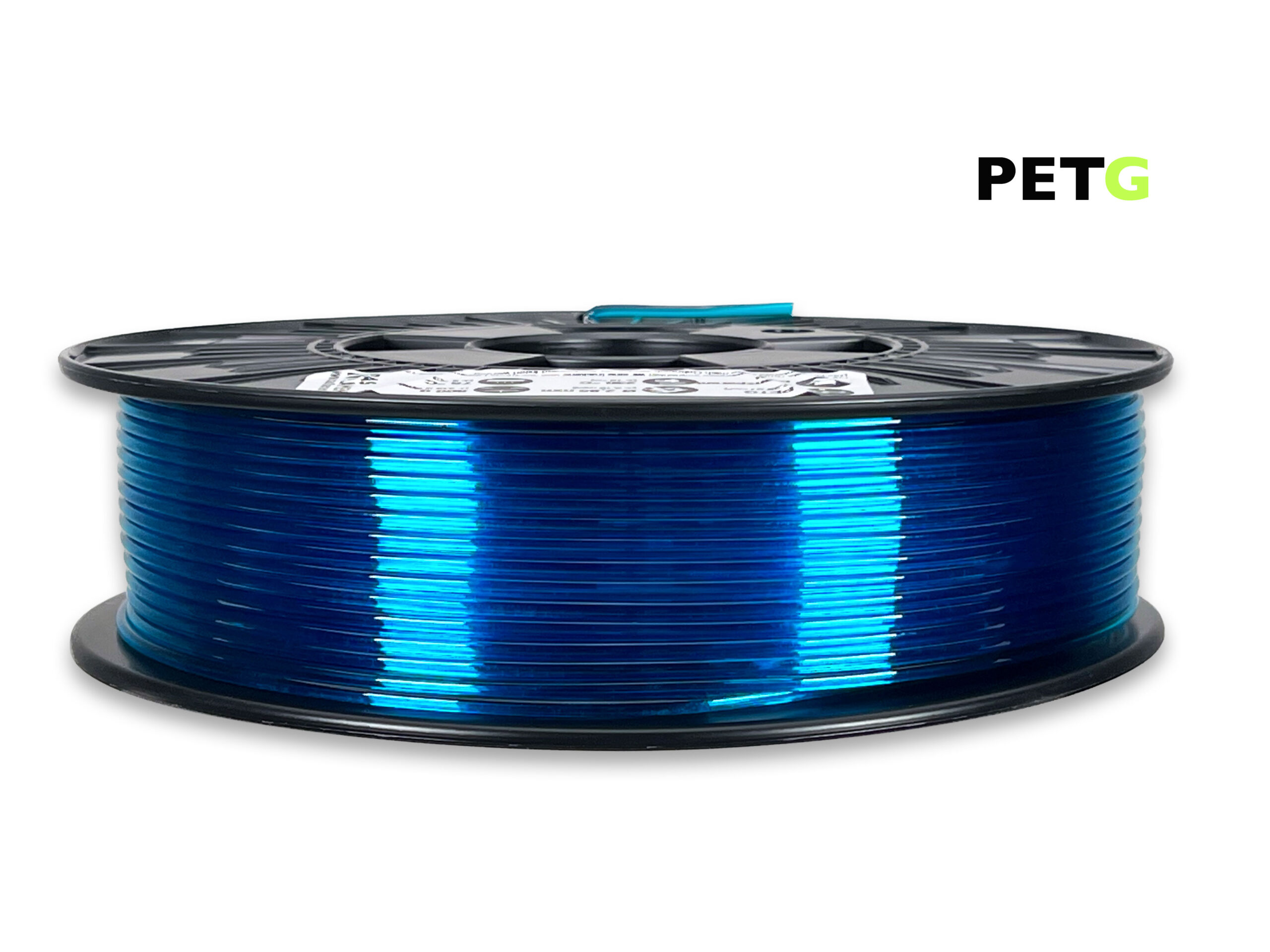 PETG Filament - 2,85 mm - Transparent Blau - 800 g – Bild 1