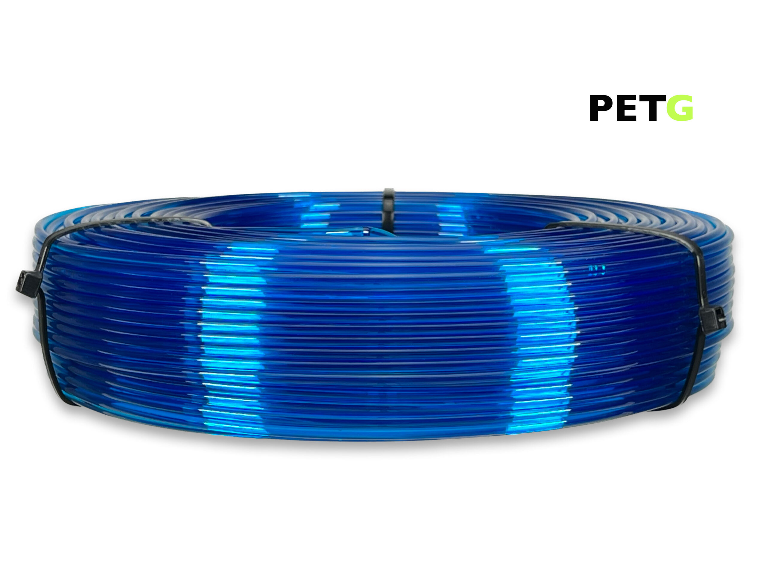 PETG Filament - 2,85 mm - Transparent Blau - Refill 800 g – Bild 1