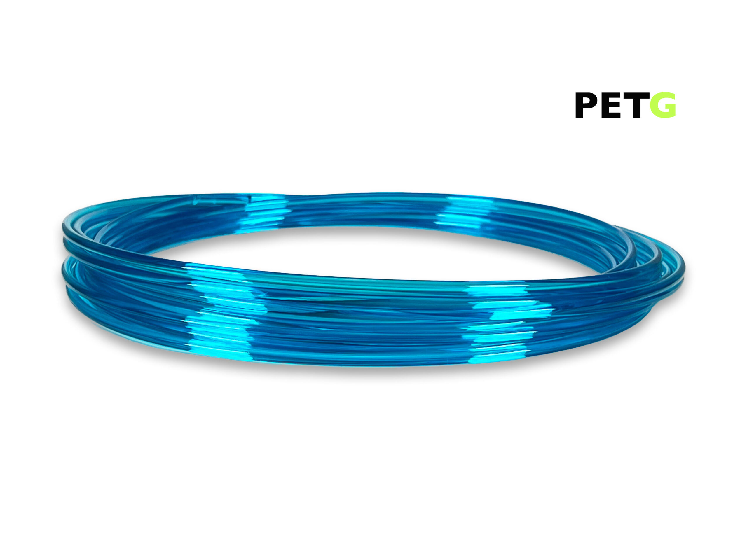 PETG Filament 50 g Sample - 2,85 mm - Transparent Blau – Bild 1