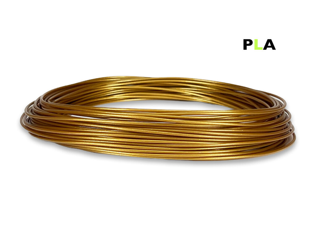 PLA Filament 50 g Sample - 1,75 mm - Gold V2