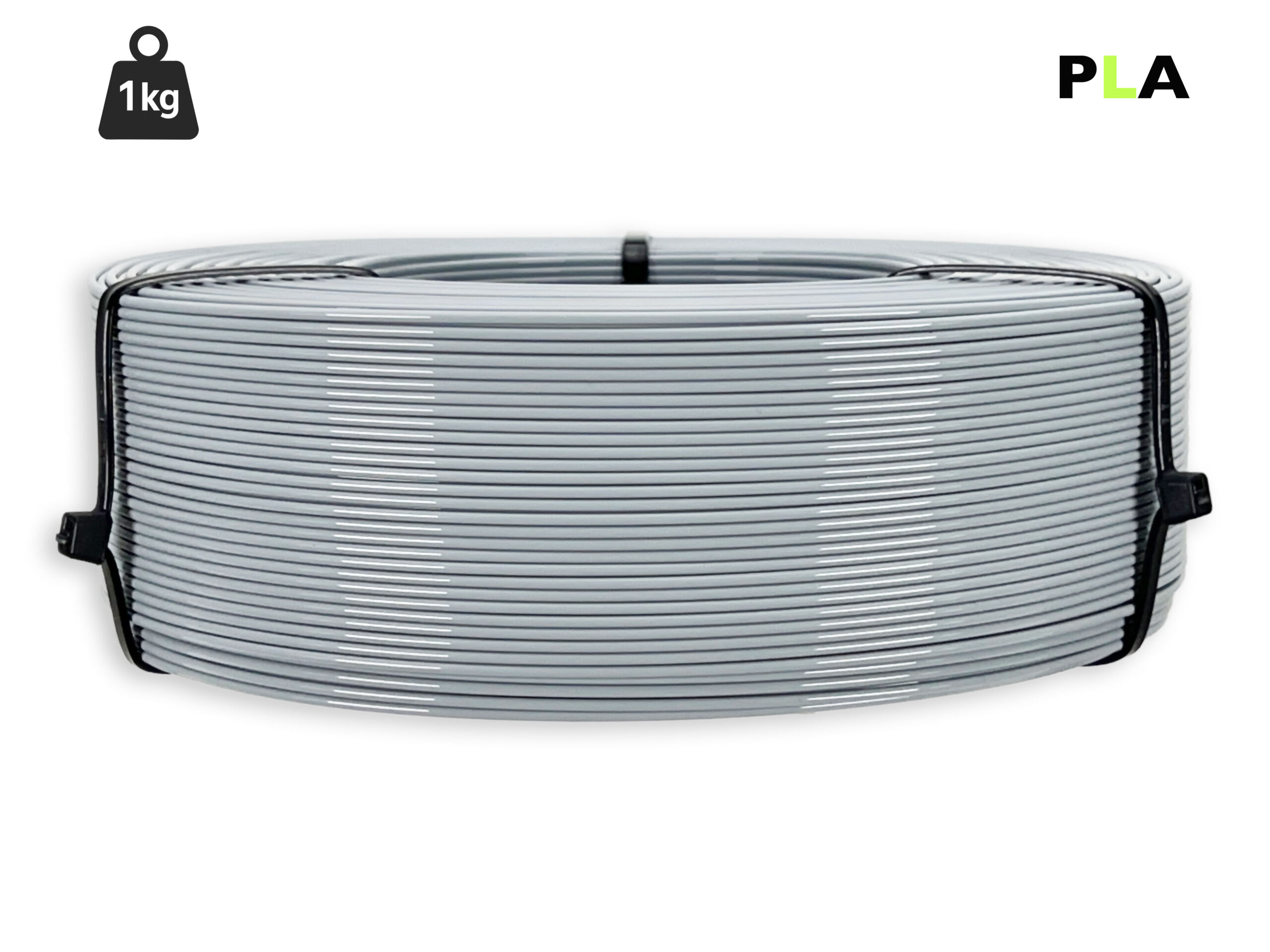 PLA Filament - 1,75 mm - Grau - 1 kg Refill – Bild 1