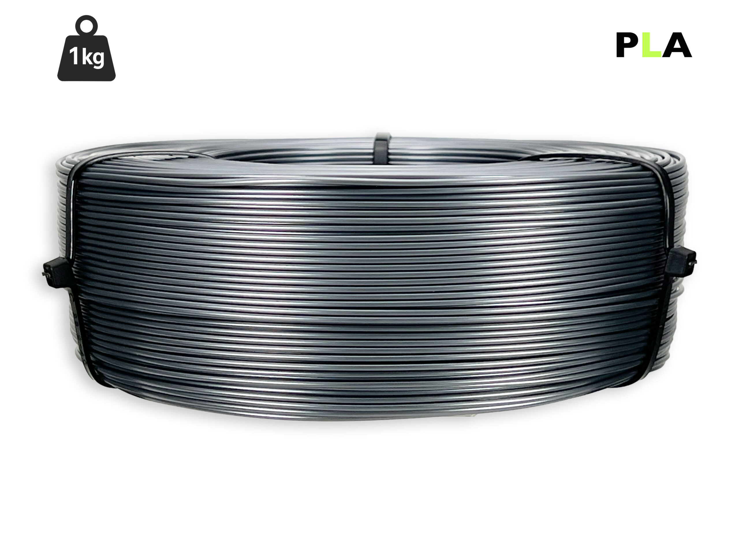 PLA Filament - 1,75 mm - Anthrazit V2 - 1 kg Refill – Bild 1