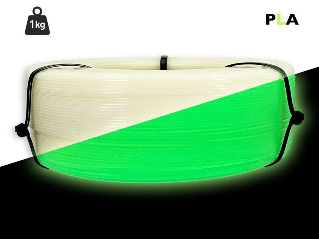 PLA Filament - 1,75 mm - Glow-Grün V2 - 1 kg Refill