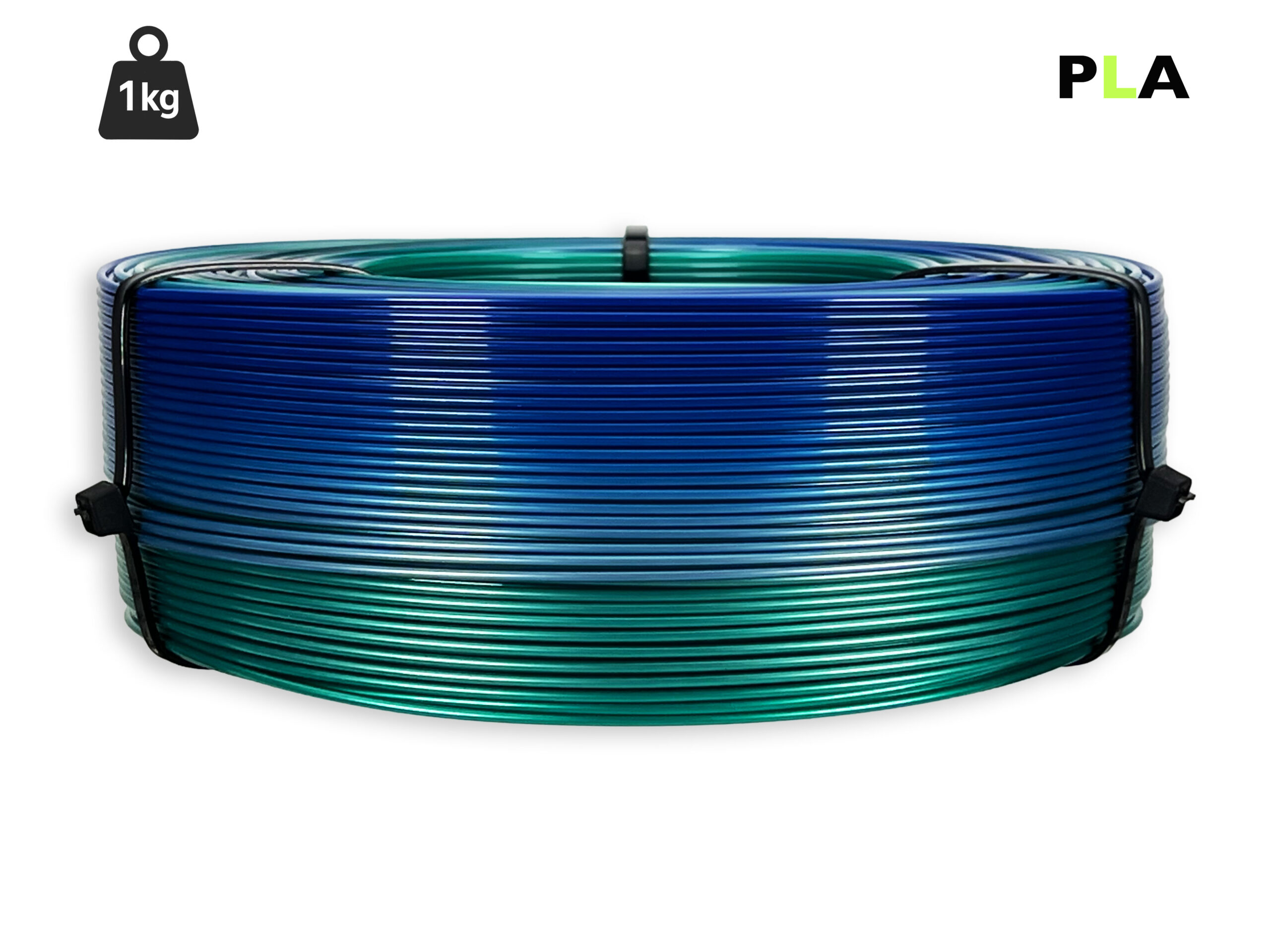 PLA Filament - 1,75 mm - Multicolor Polarlicht - 1 kg Refill – Bild 1