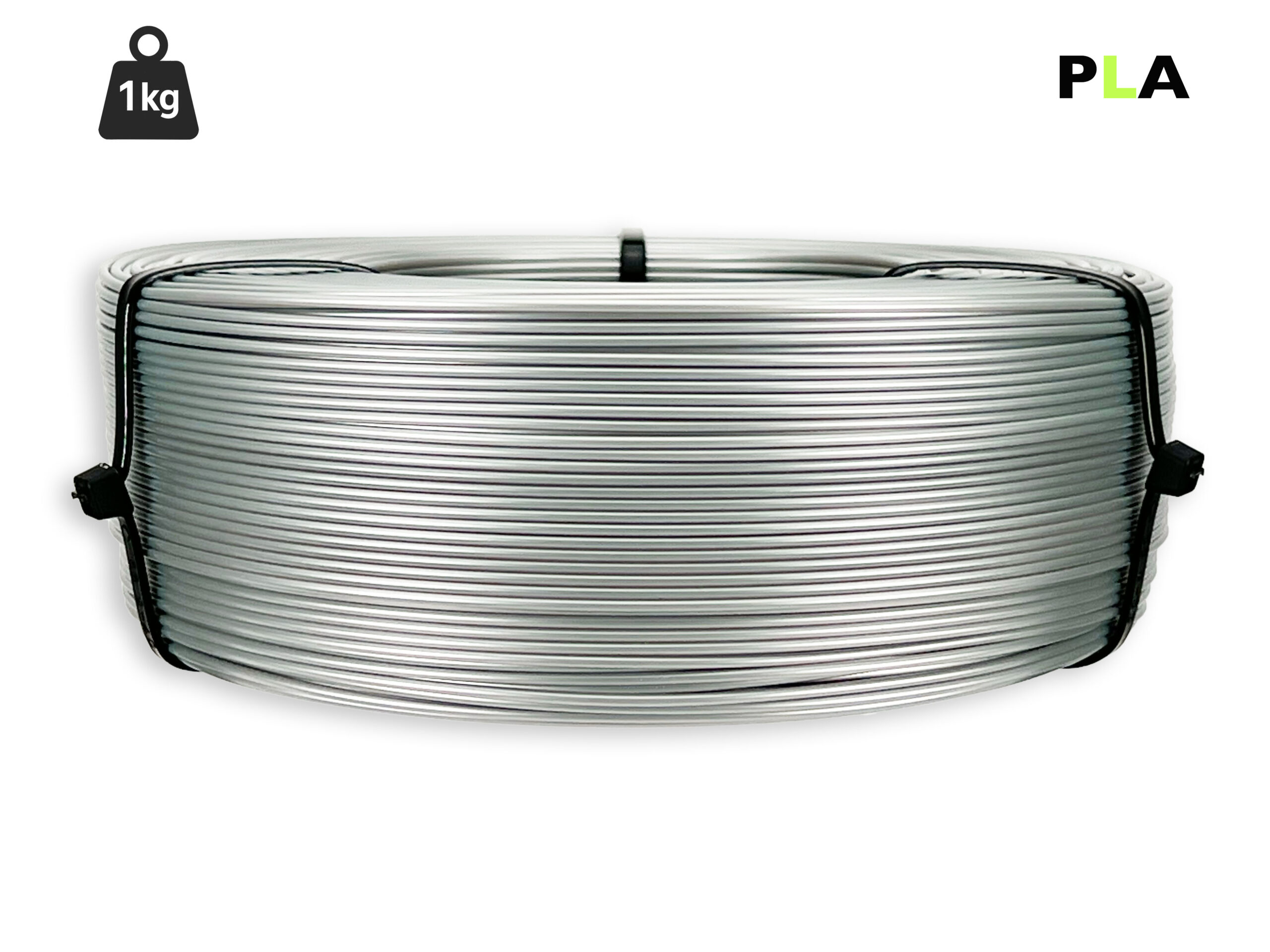 PLA Filament - 1,75 mm - Silber - 1 kg Refill – Bild 1
