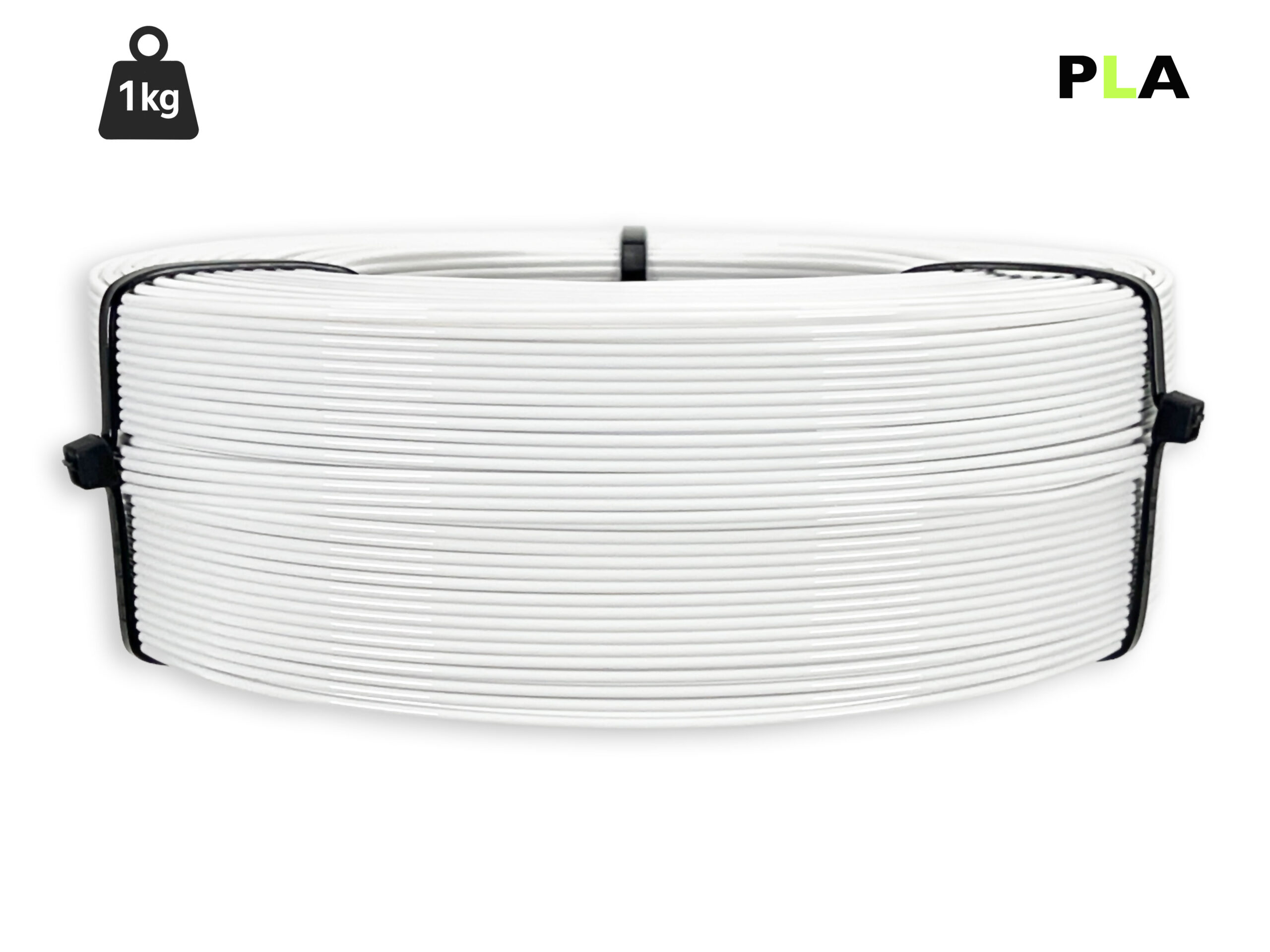 PLA Filament - 1,75 mm - Weiß - 1 kg Refill – Bild 1