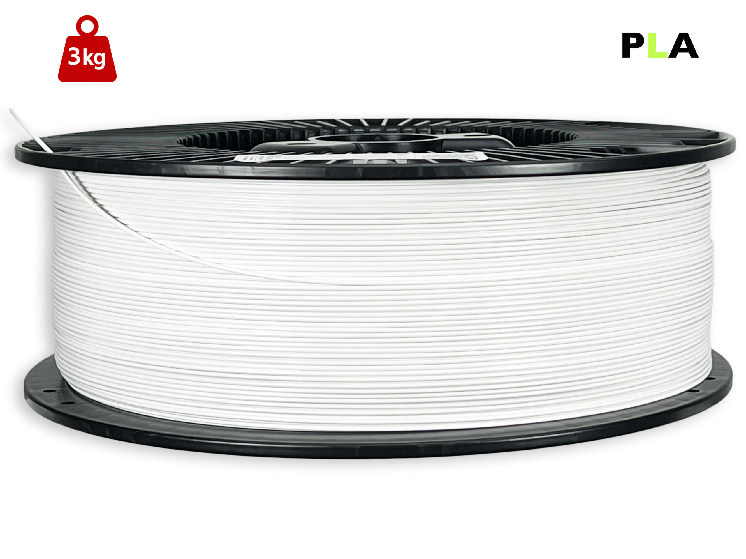 PLA Filament - 1,75 mm - Weiß - 3 kg – Bild 1