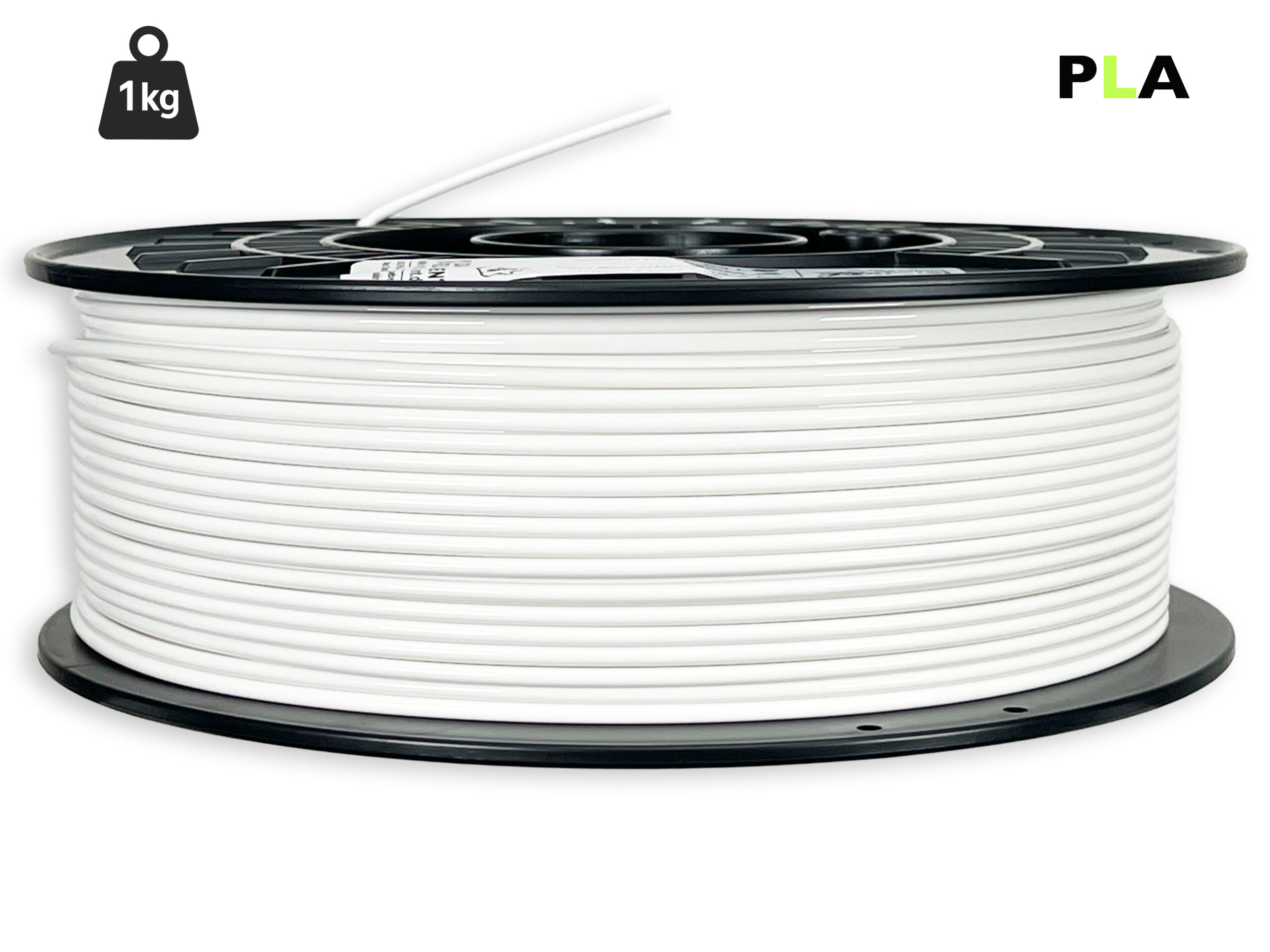 PLA Filament - 2,85 mm - Weiß - 1 kg – Bild 1