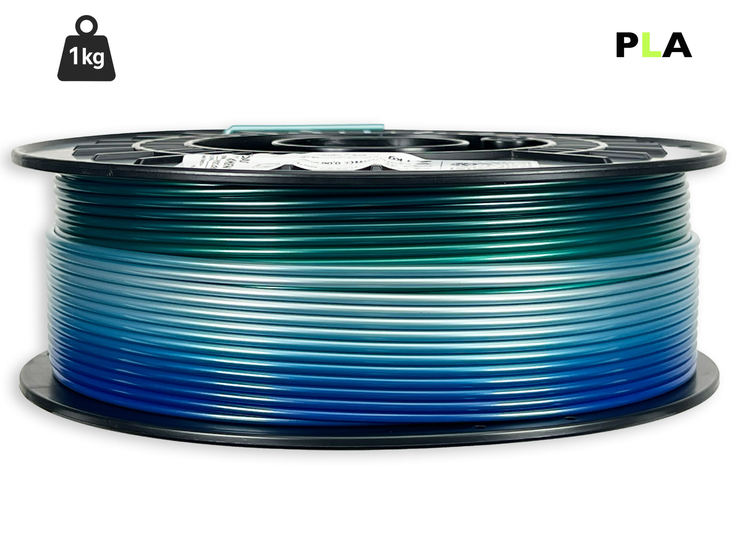PLA Filament - 2,85 mm - Multicolor Polarlicht - 1 kg – Bild 1
