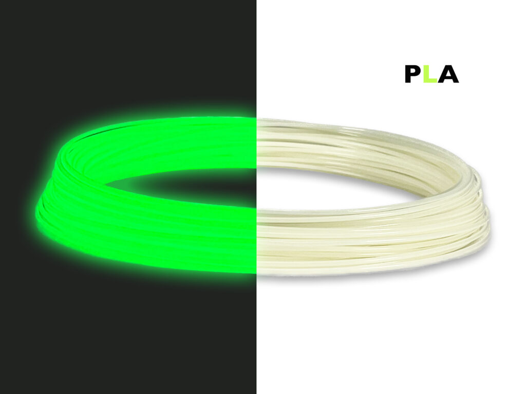 PLA Filament 50 g Sample - 1,75 mm - Glow-Grün V2
