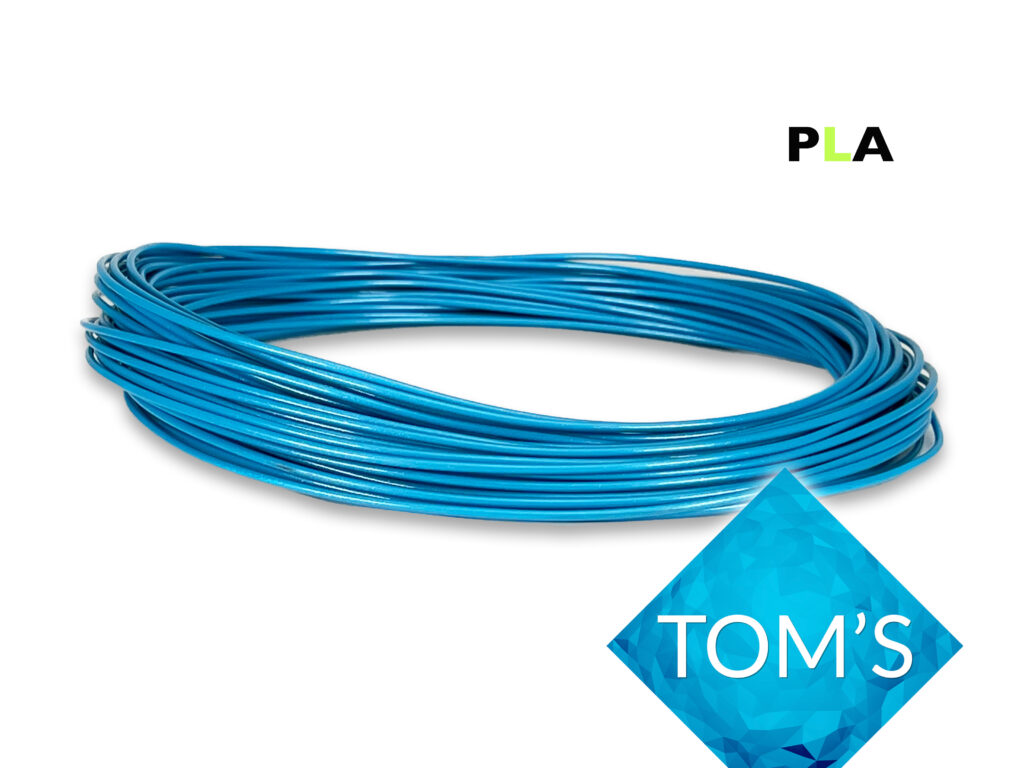 PLA Filament 50 g Sample - 1,75 mm - Toms3D Infinity Blue