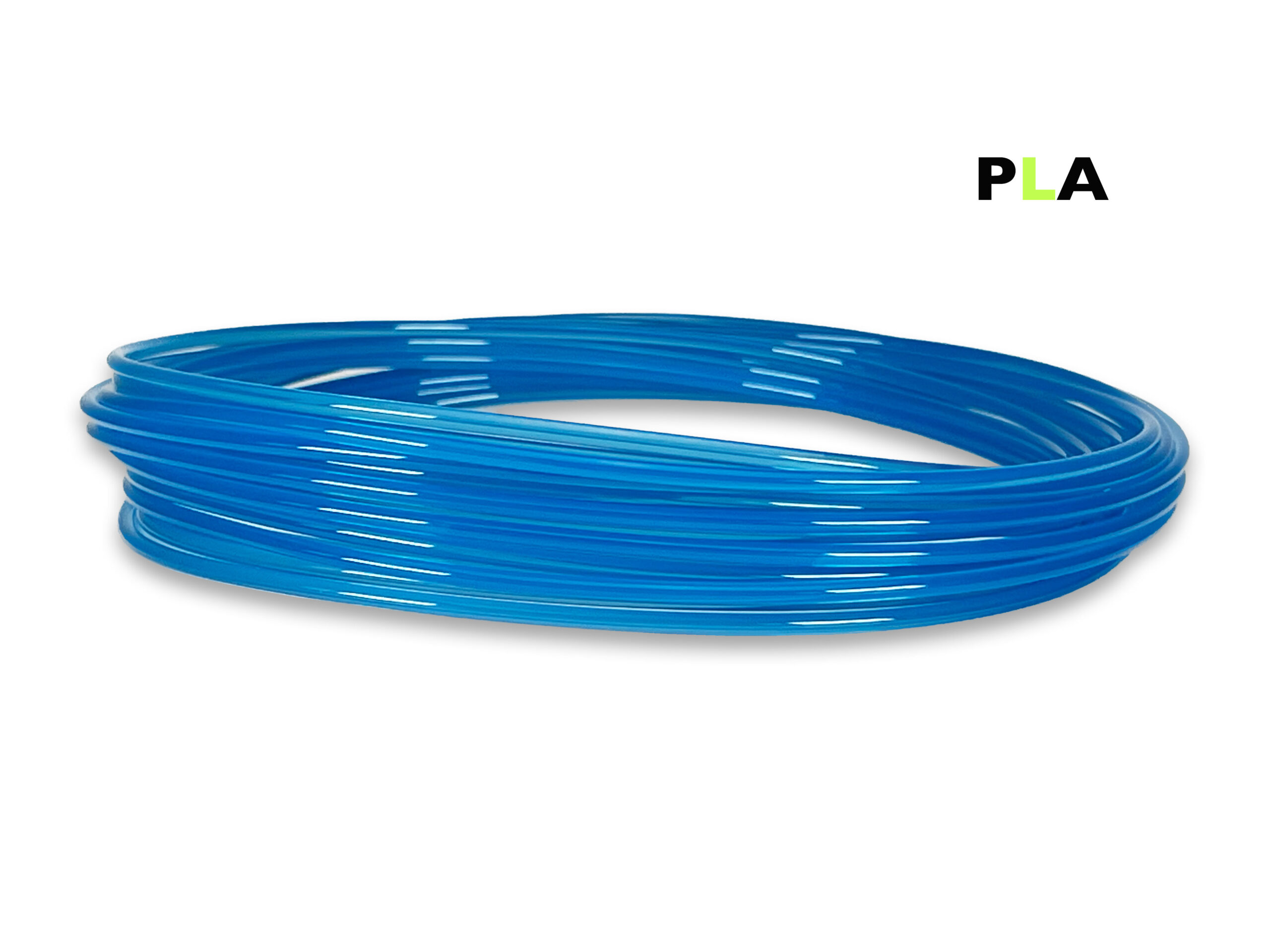 PLA Filament 50 g Sample - 2,85 mm - Transluzent-Blau – Bild 1