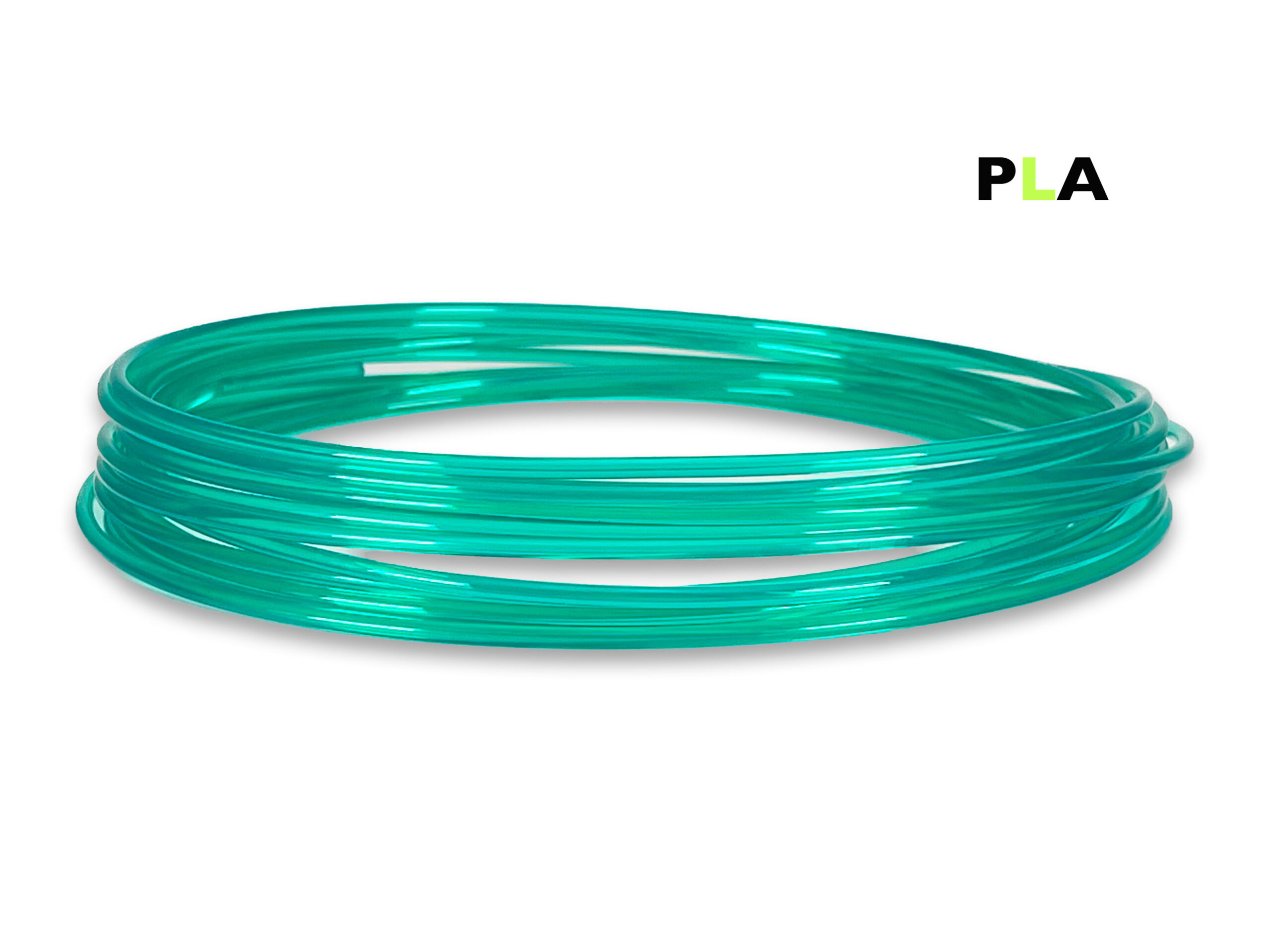 PLA Filament 50 g Sample - 2,85 mm - Transluzent-Grün – Bild 1
