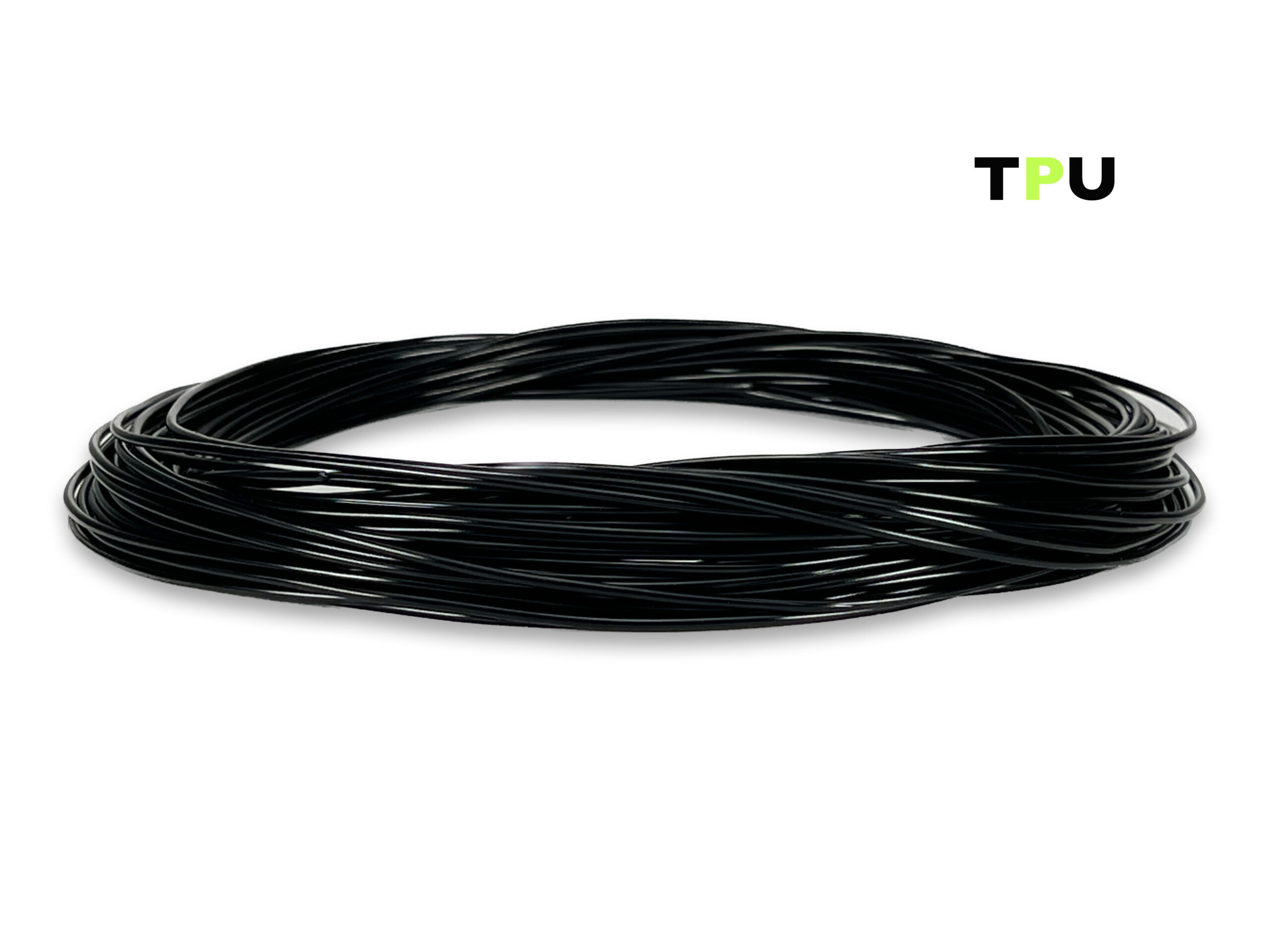 TPU V2 Filament (flexibel) 50 g Sample - 1,75 mm - Schwarz – Bild 1