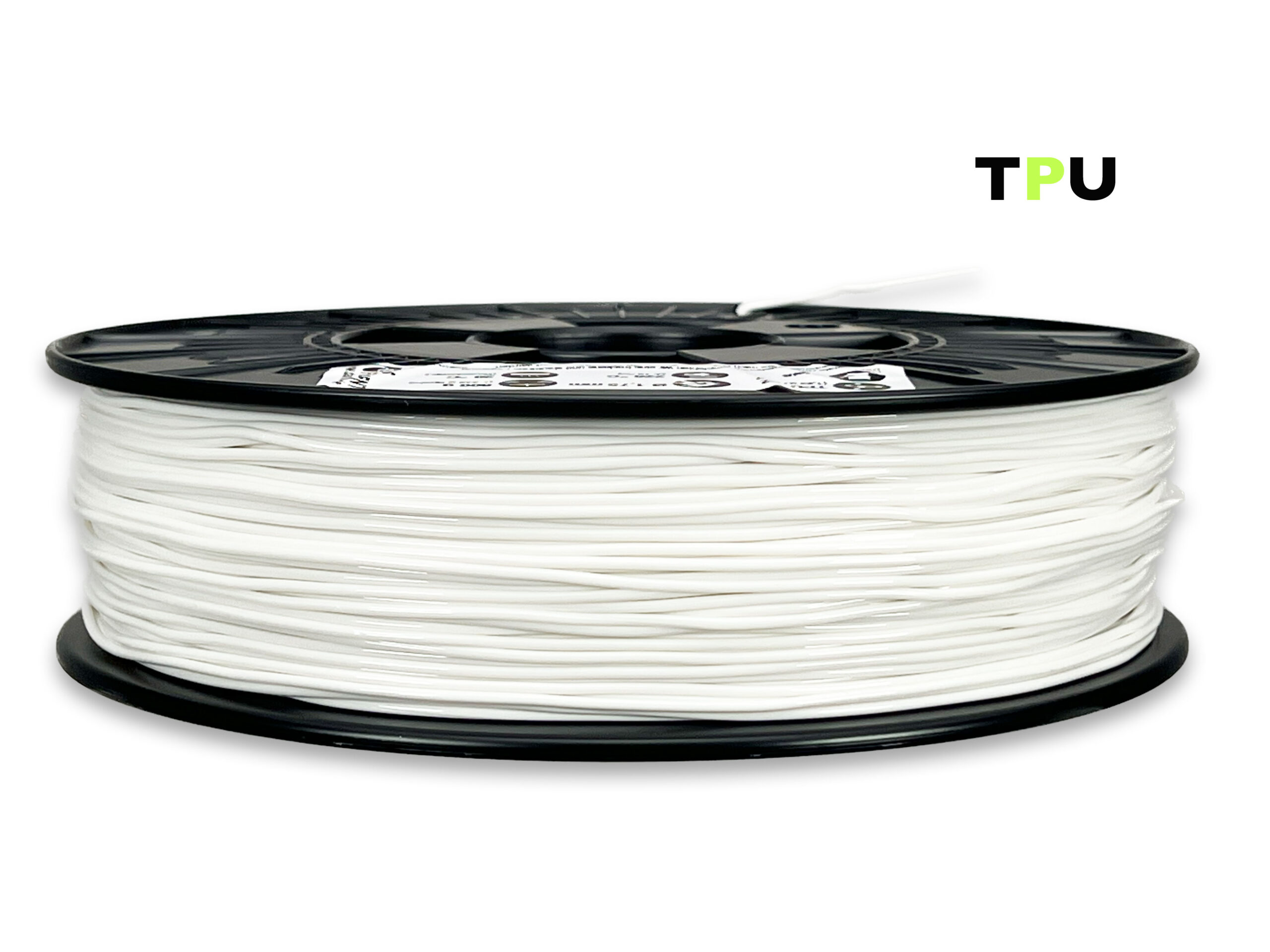 TPU V2 Filament (flexibel) - 1,75 mm - Weiß - 800 g – Bild 1