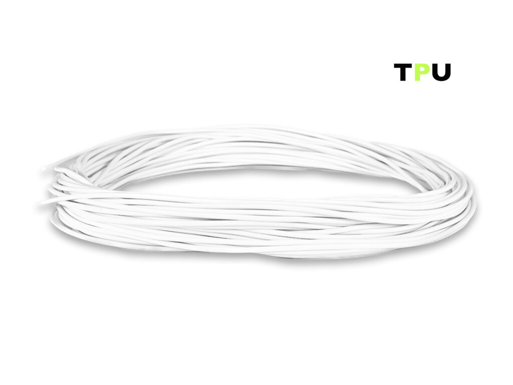TPU V2 Filament (flexibel) 50 g Sample - 1,75 mm - Weiß